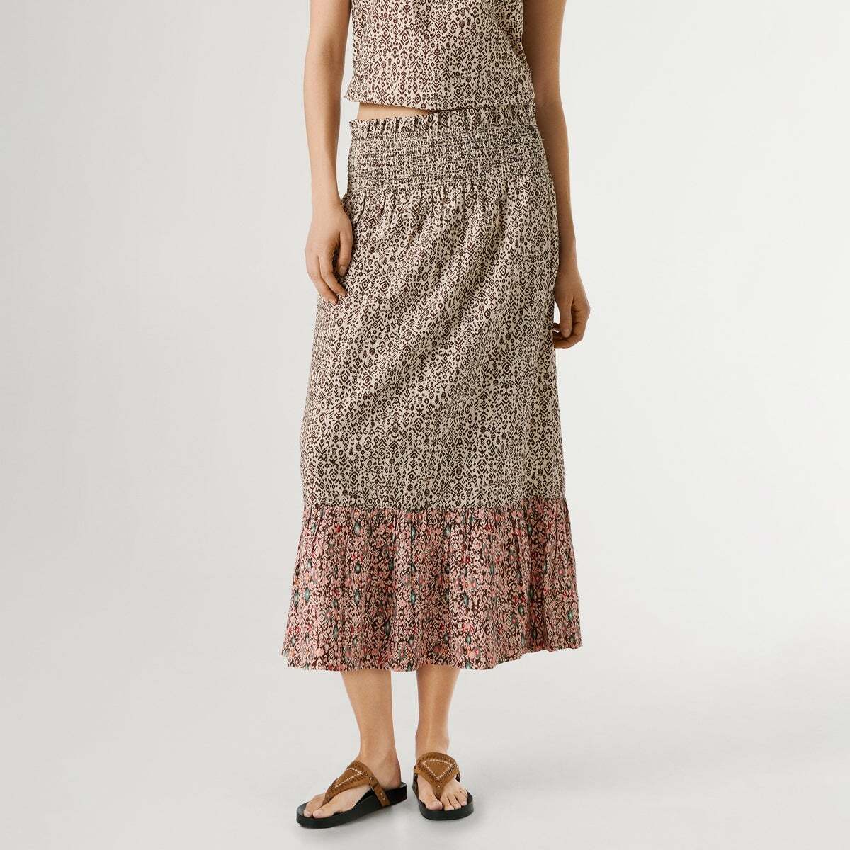 Jupe Midi Imprimée, PEPE JEANS