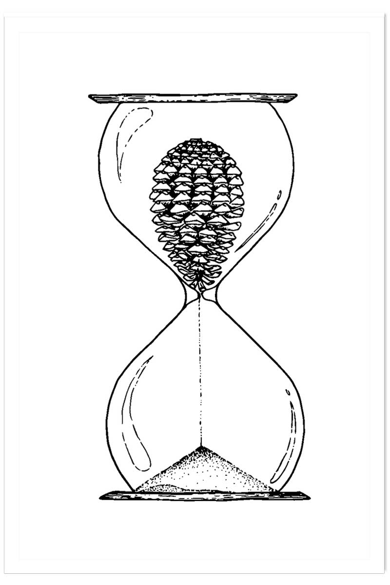 Poster sablier landais, HEXOA