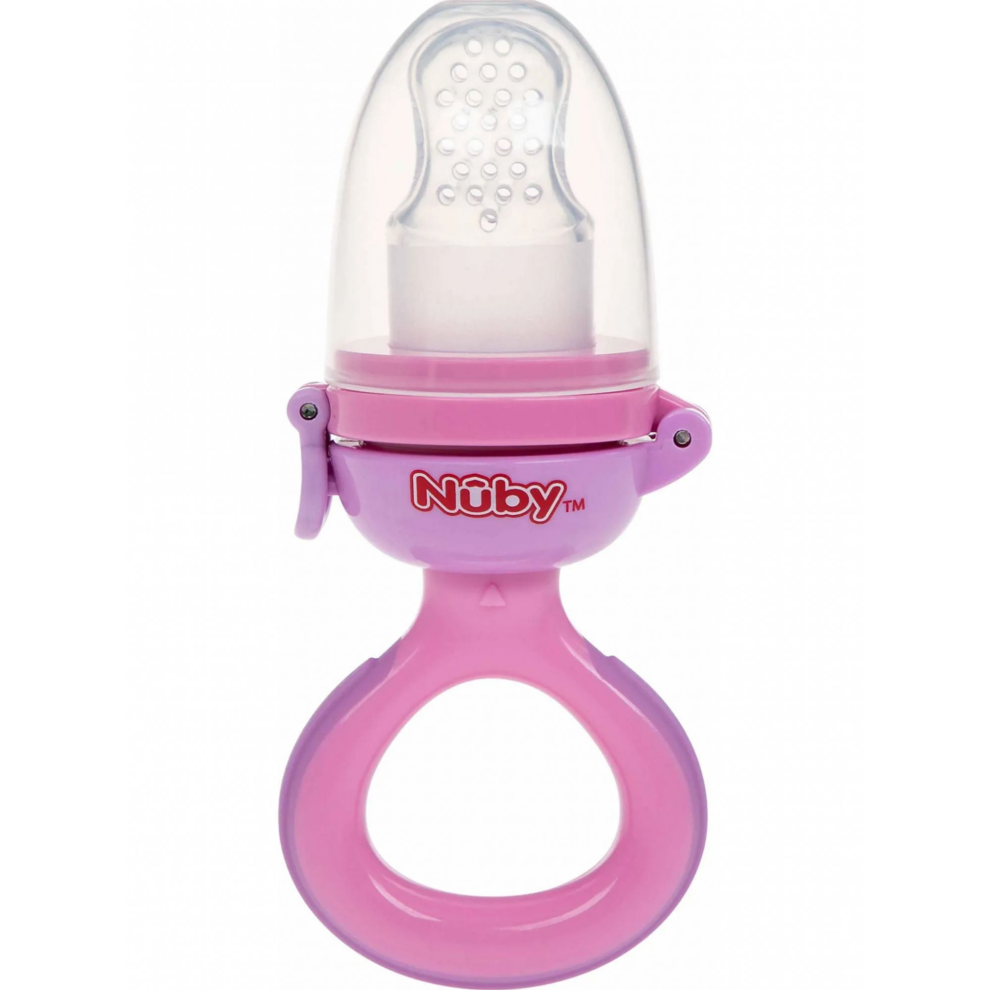 Grignoteur en silicone rose - Nuby, NUBY