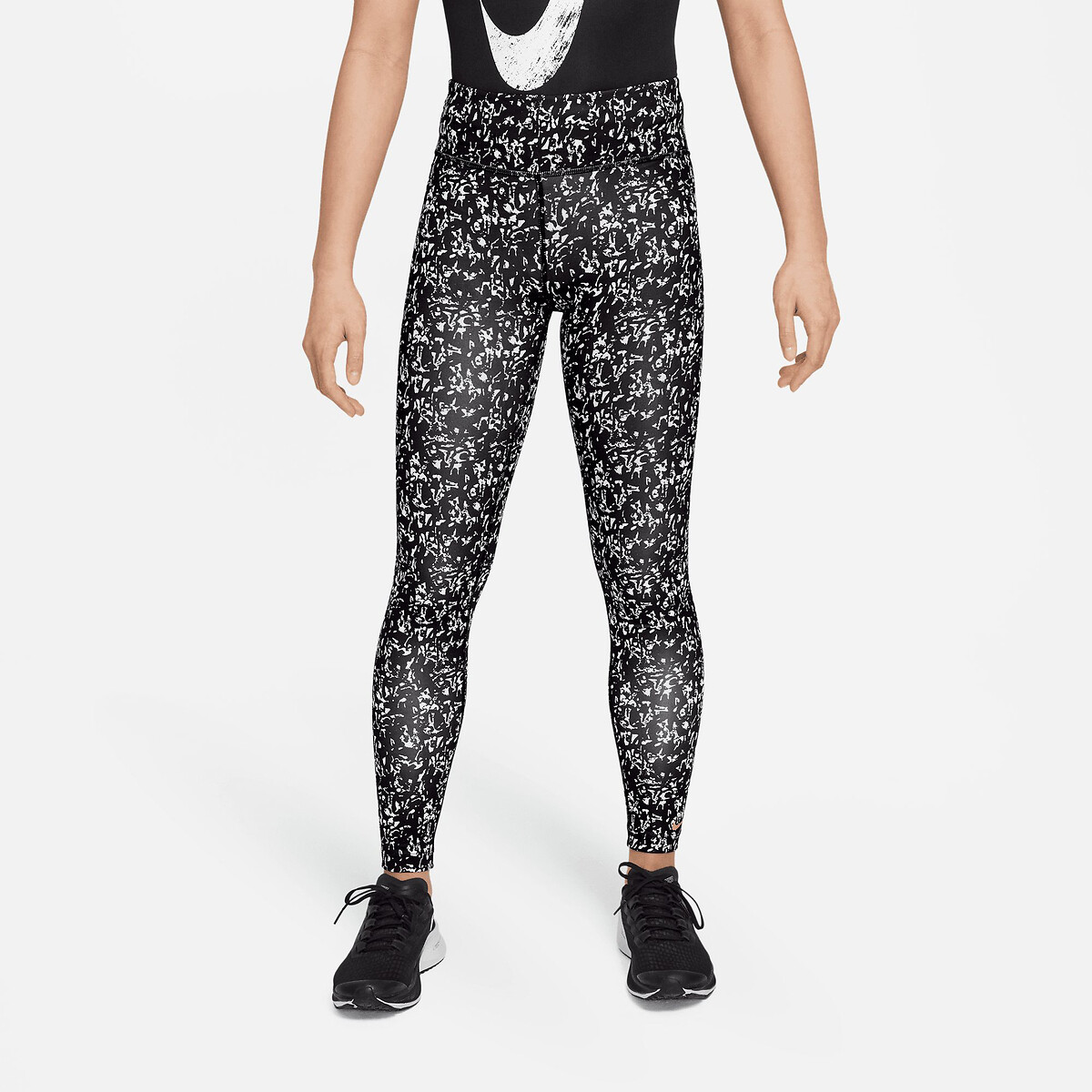 Graphic print leggings, 7-16 years grey print Nike | La Redoute