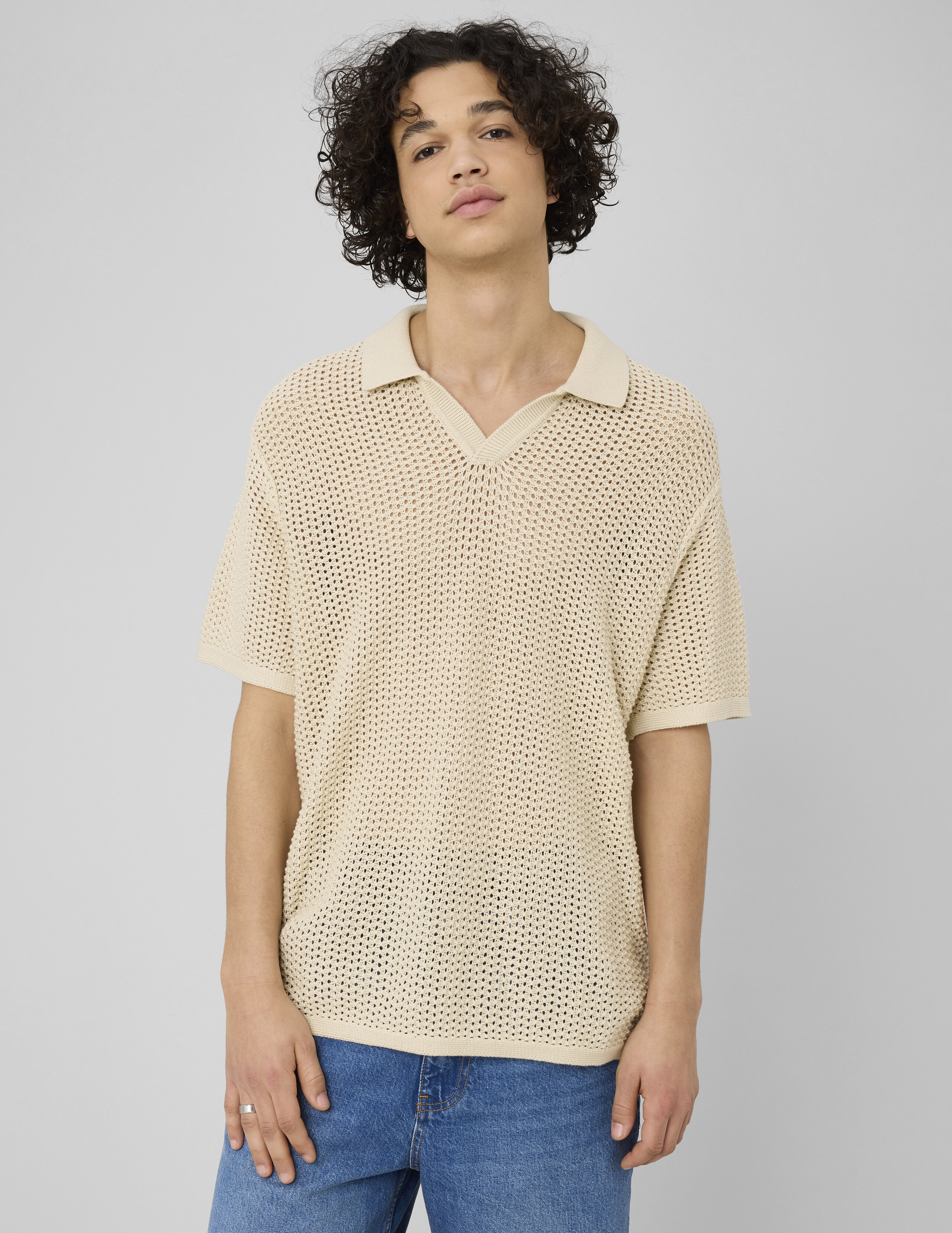 Polo en maille filet, BZB