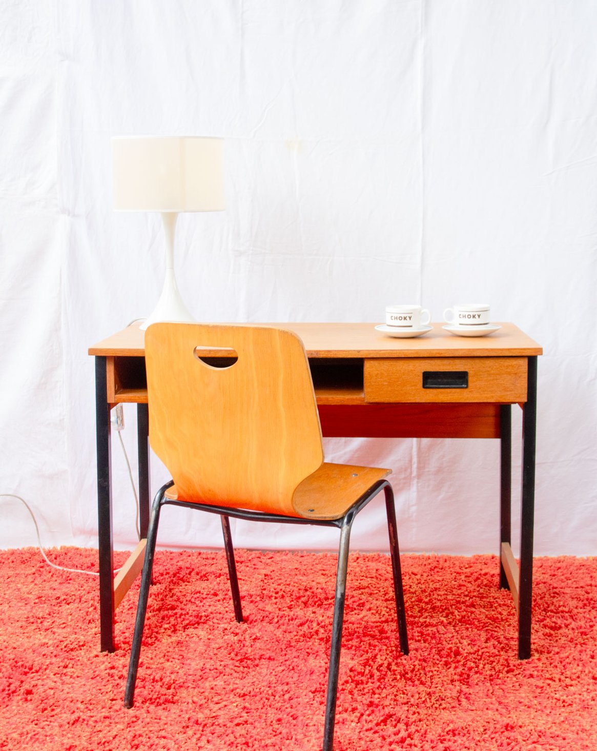 Bureau en chêne Yvan N°591 - Bon état, DEBONGOUT