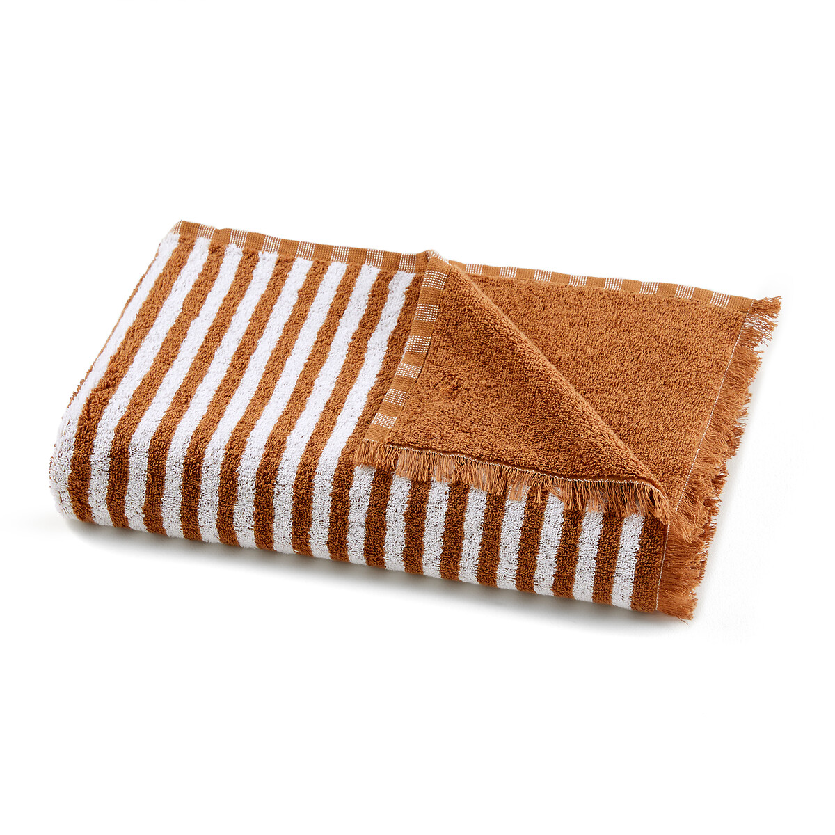 Arzon Striped 100% Cotton Terry Bath Towel