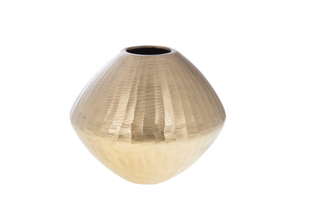 Vase Nautilus 30 m or en aluminium, AMADEUS