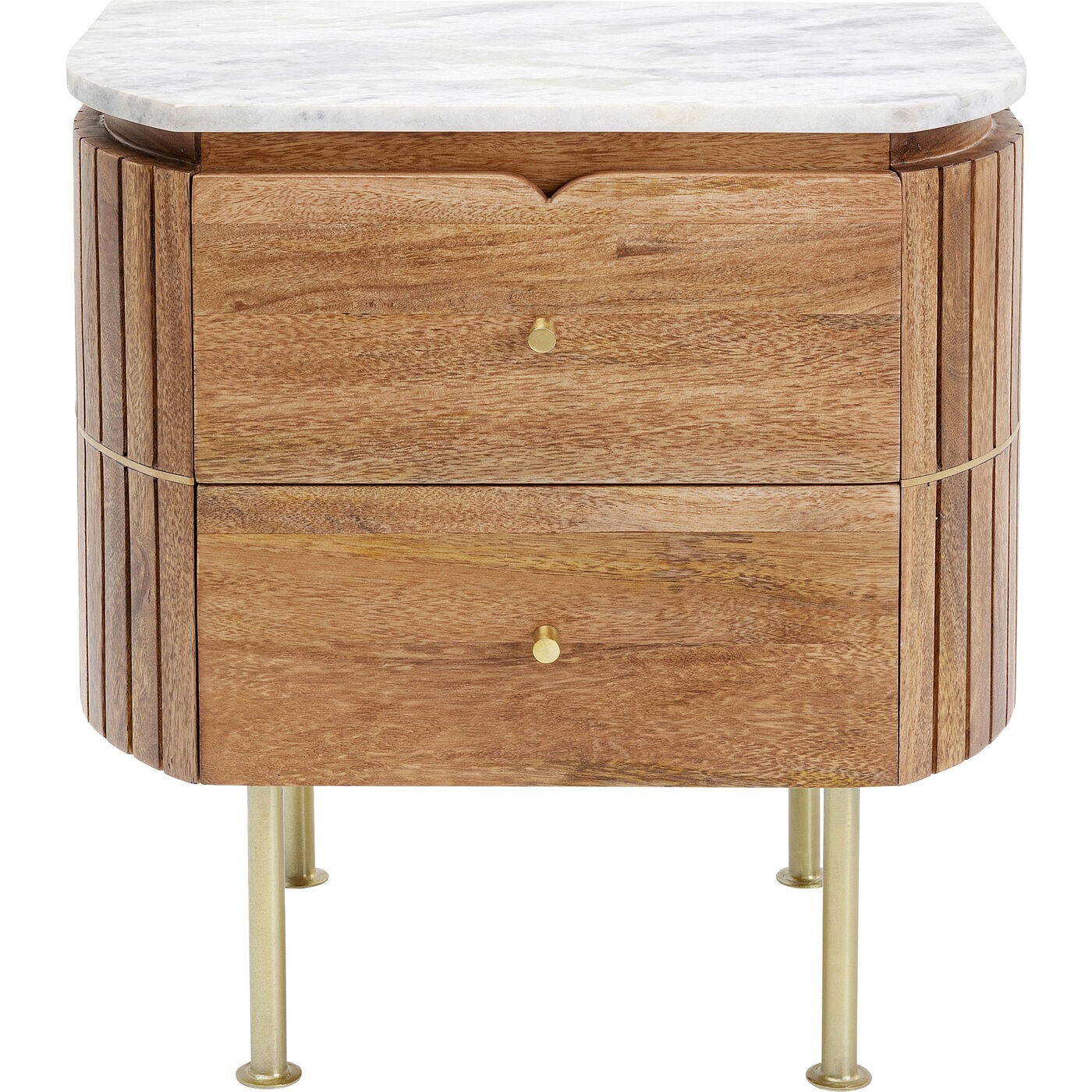 Chevet en manguier et marbre, GRACE, KARE DESIGN