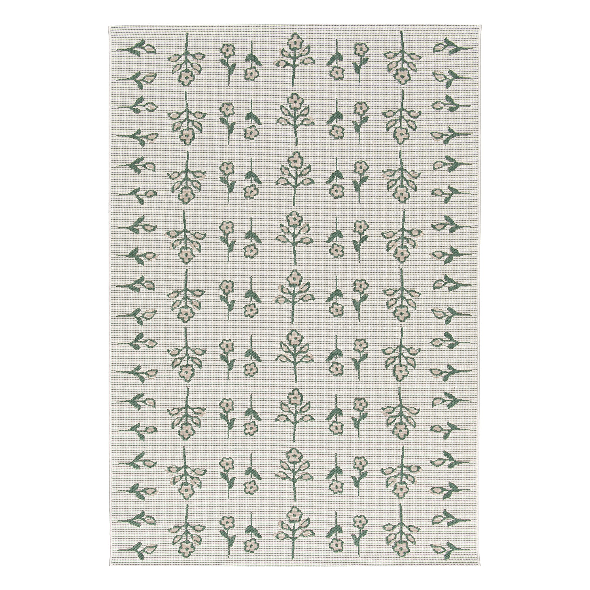 Tapis intérieur extérieur design floral PRAIRIE, AFK LIVING
