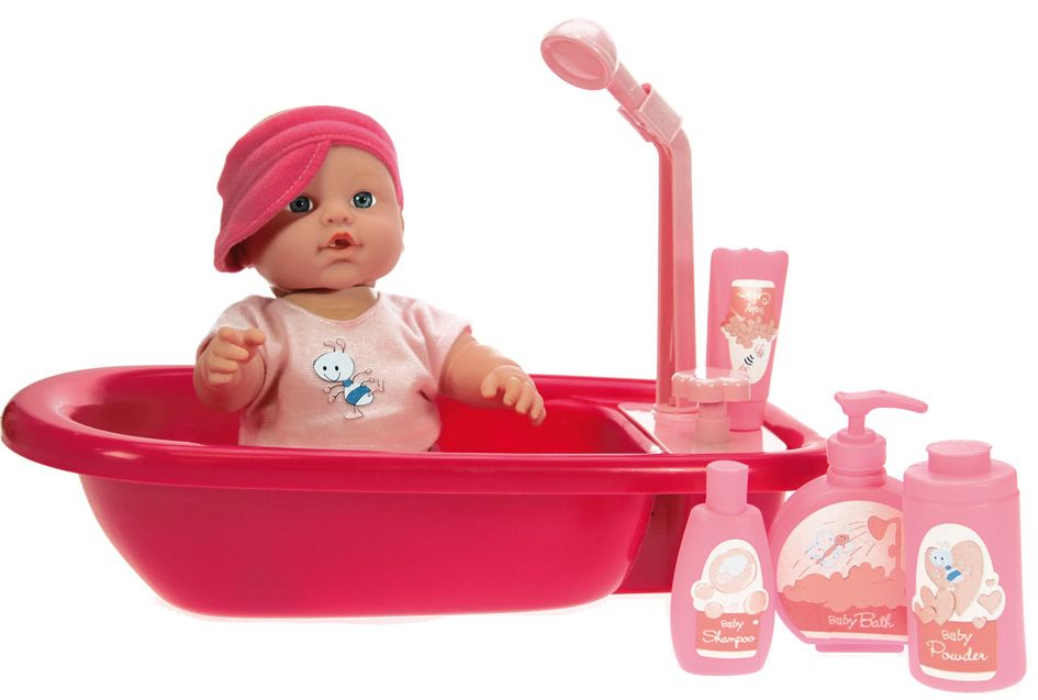 Poupée Bébé 30cm Heure Du Bain, IMAGIN