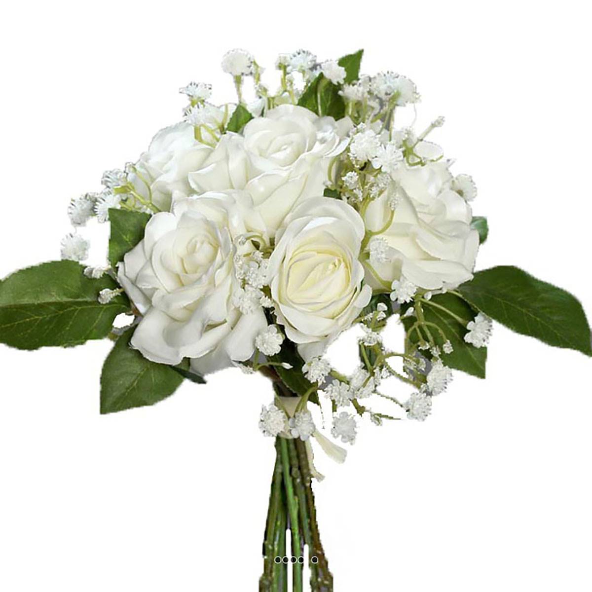 Bouquet de Roses et Gypsophile artificielles, ARTIFICIELLES