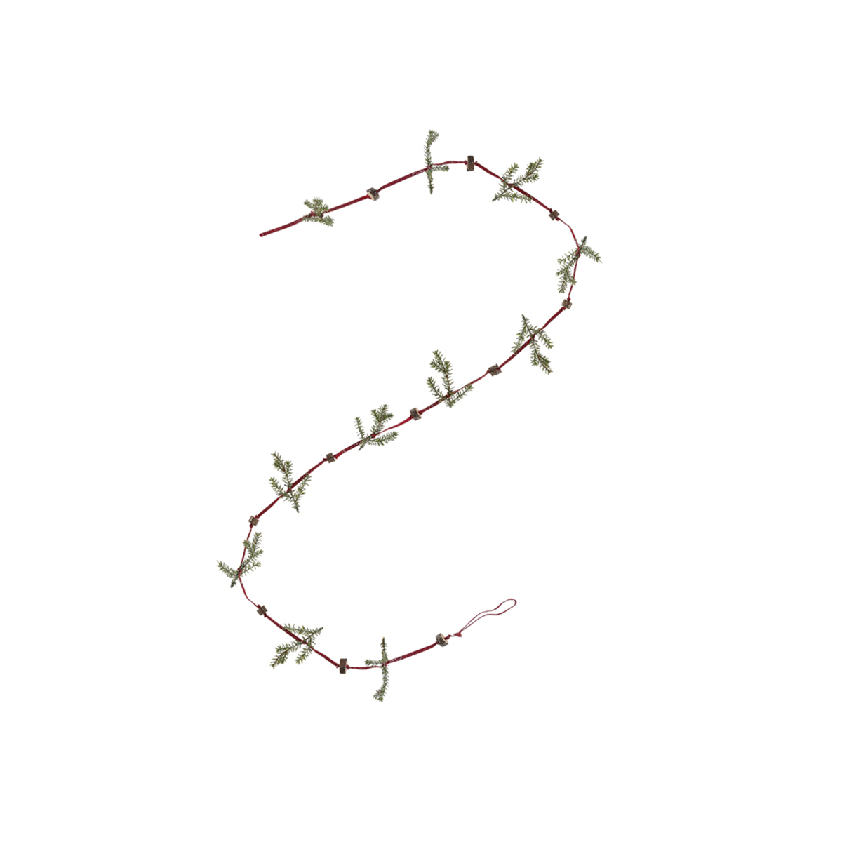 Guirlande de pin et bois artificielle H180, SIA DECO