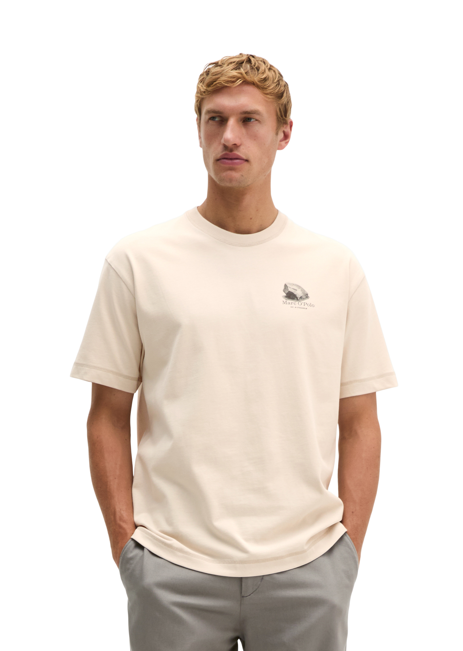 T-shirt surdimensionné avec un grand imprimé au dos, MARC O'POLO