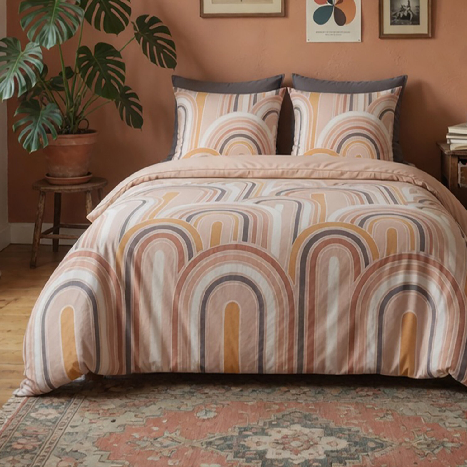 Parure de couette 100% coton, Love, C DESIGN HOME TEXTILE