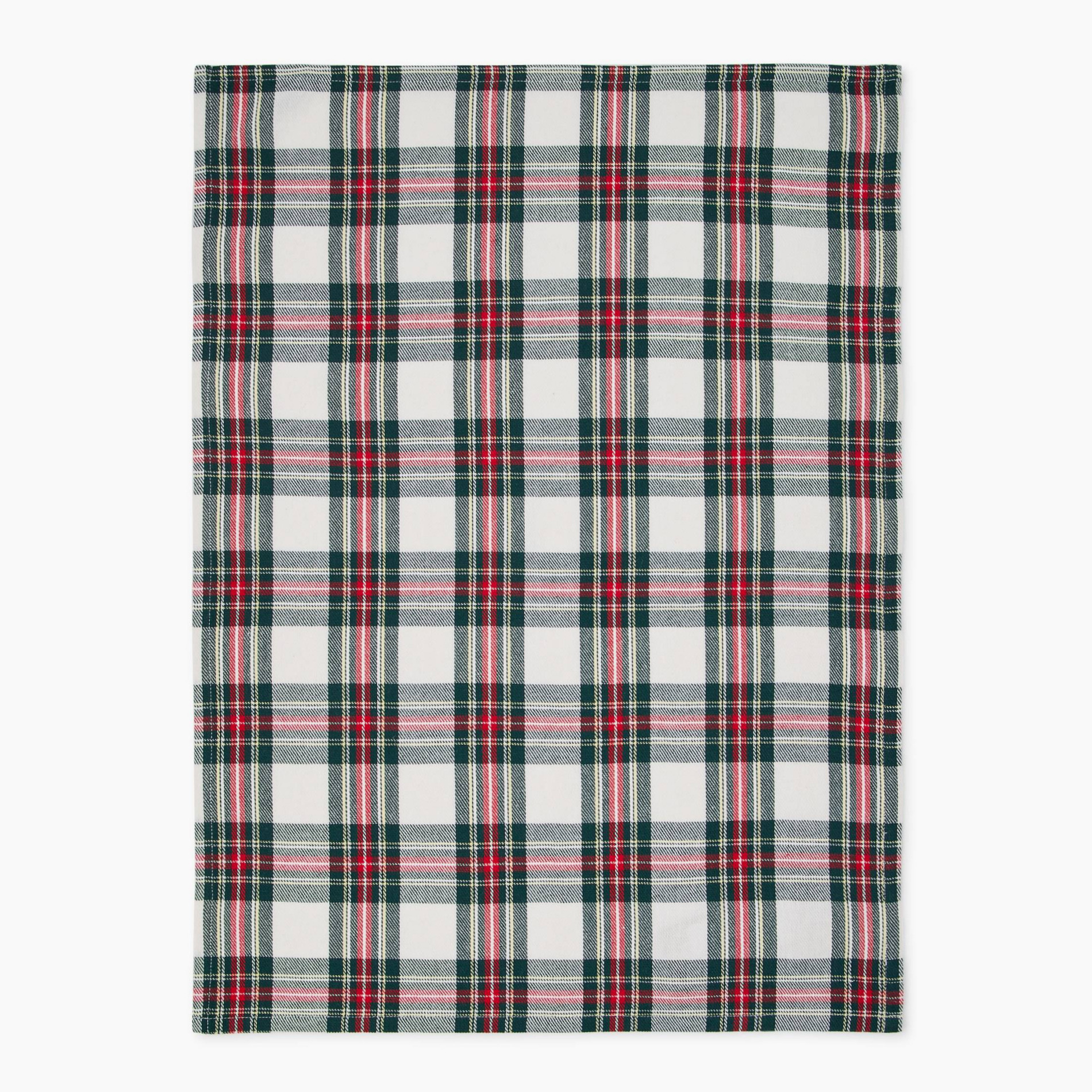 Torchon tartan tissé teint, 50x70cm, 100% coton, MONOPRIX