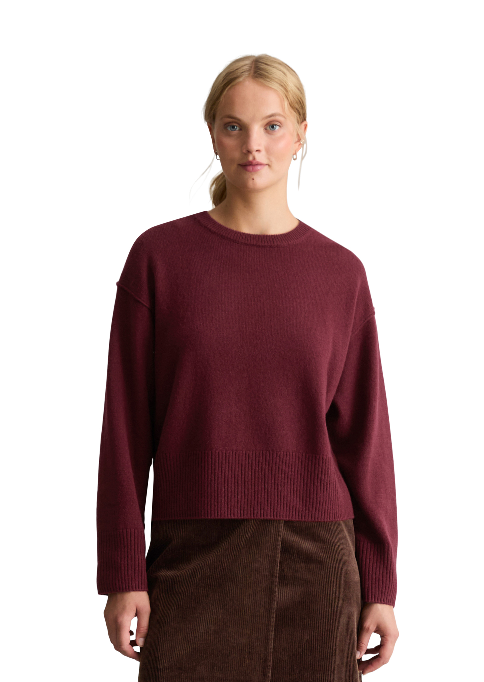 Pull en maille mérinos oversize au toucher doux, MARC O’POLO DENIM