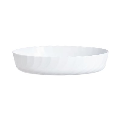 Plat à four ovale blanc 32X24cm Smart Cuisine Trianon 250°C  - Luminarc - Opale culinaire extra léger et résistant LUMINARC