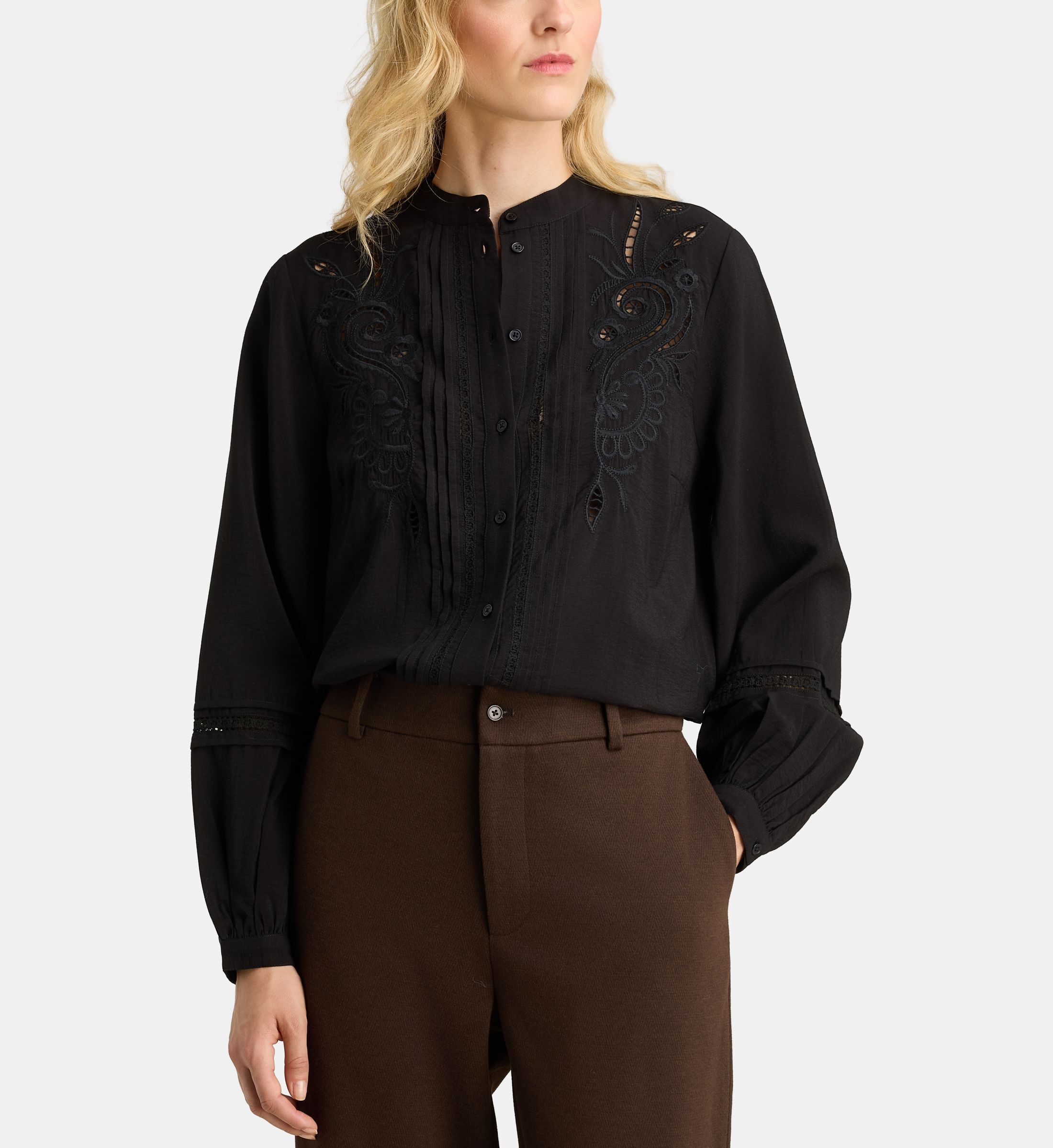Chemise droite fantine broderies, GALERIES LAFAYETTE