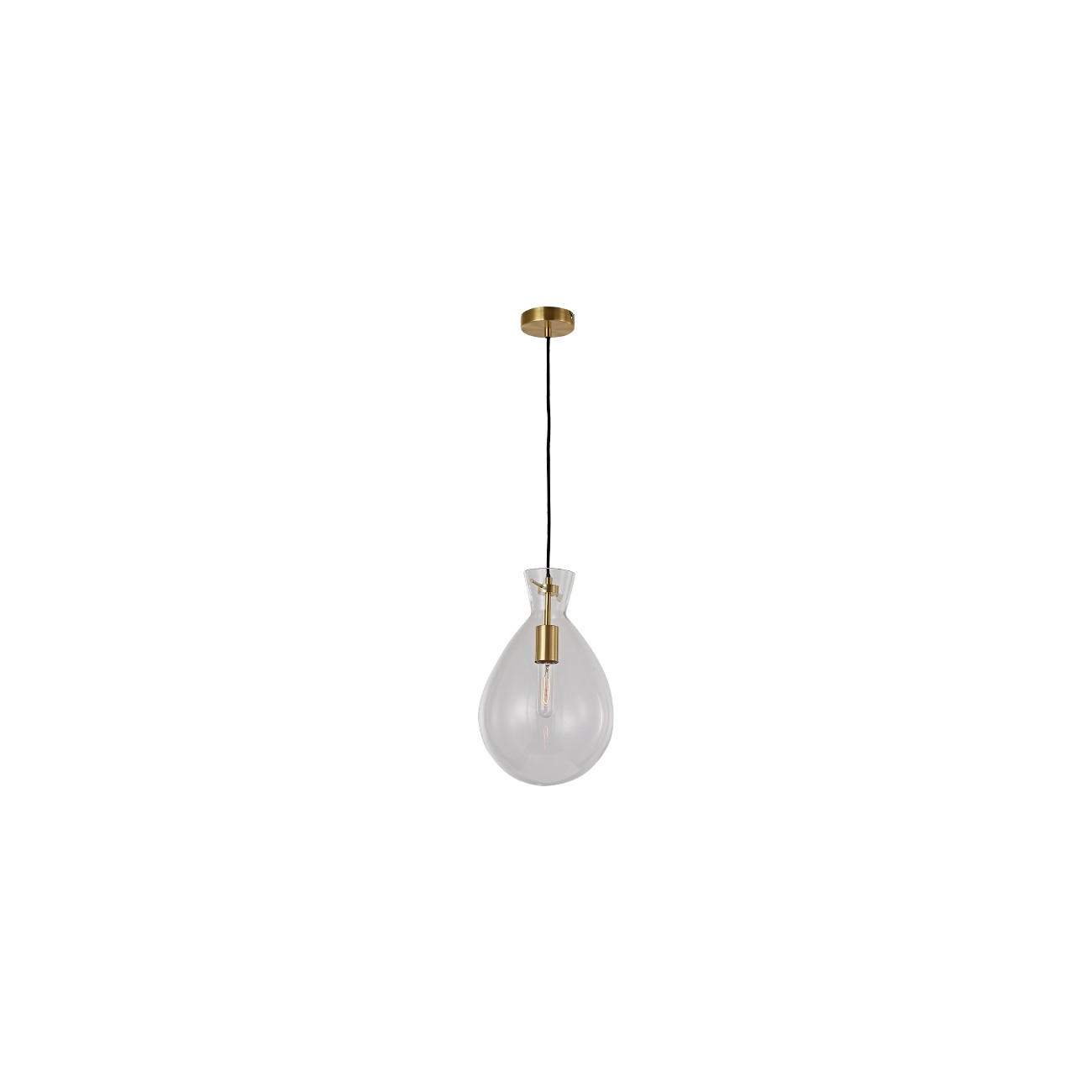 Suspension goutte verre clair - GABRIELA, KOSILUM