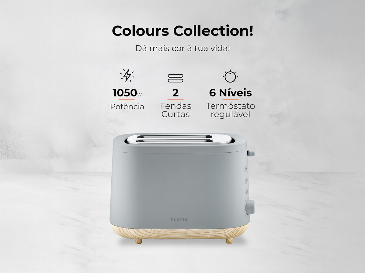 Torradeira 1050W, FLAMA, FLAMA