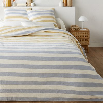 Aldo Multicoloured Striped 100% Cotton Bedspread LA REDOUTE INTERIEURS