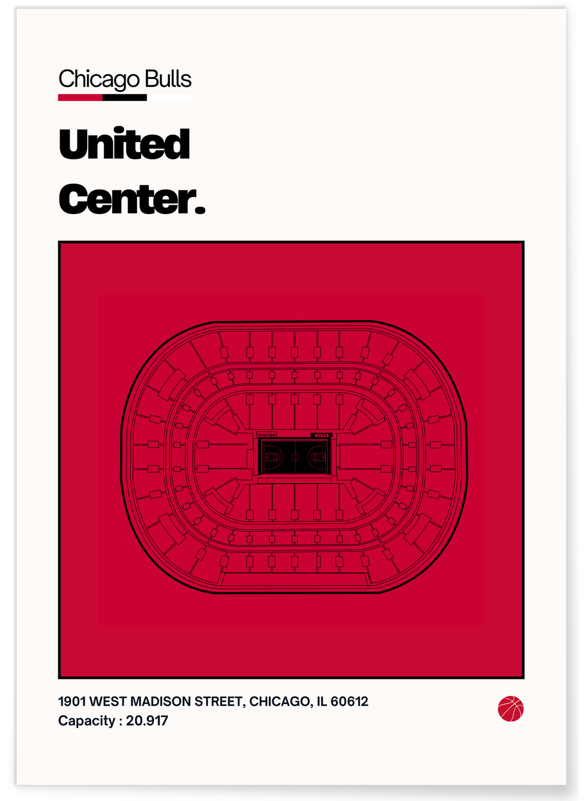 Affiche United Center - Chicago Bulls, L'AFFICHERIE