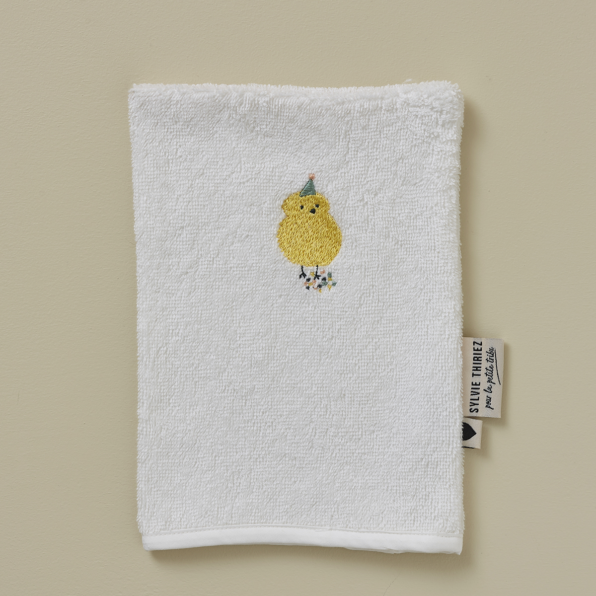 Gant de toilette enfant PIOU PIOU, SYLVIE THIRIEZ
