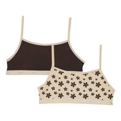 Pack of 2 Cotton Bralettes, 8-16 Years DIM