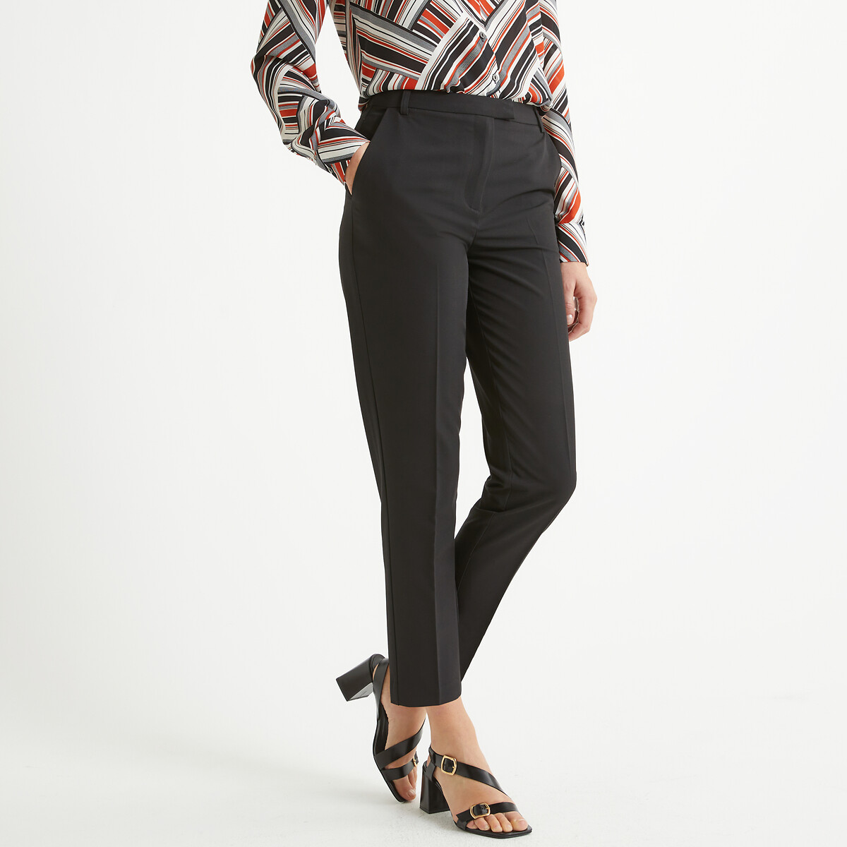 Image of Recycled Peg Trousers, Length 26.5"