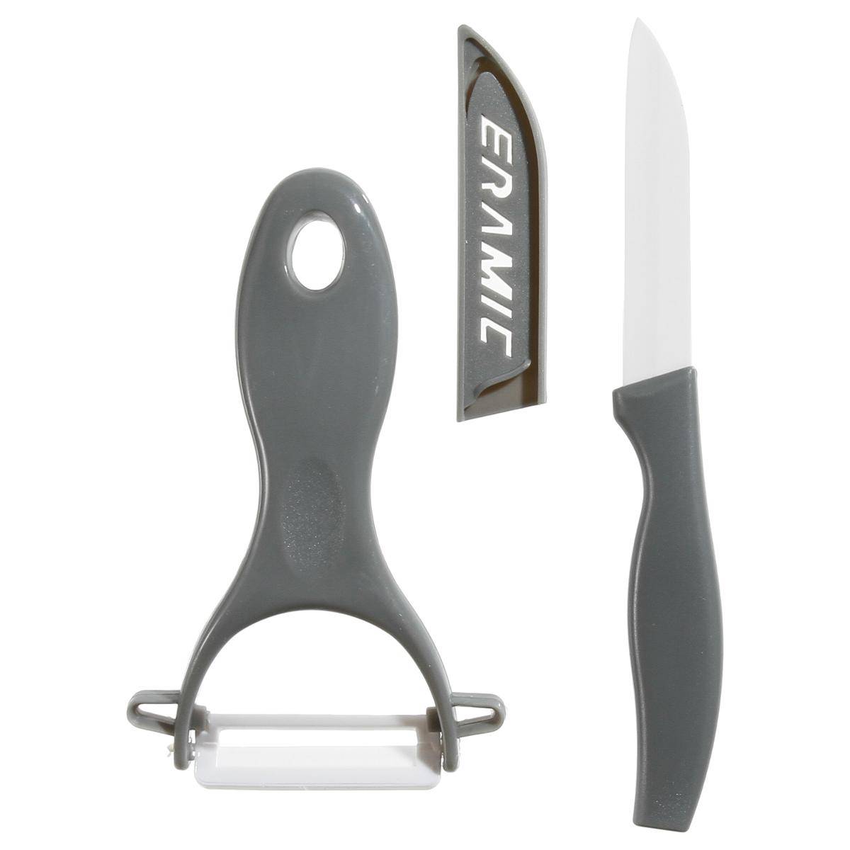 Couteau et éplucheur céramique ZIRCO, 5FIVE SIMPLY SMART