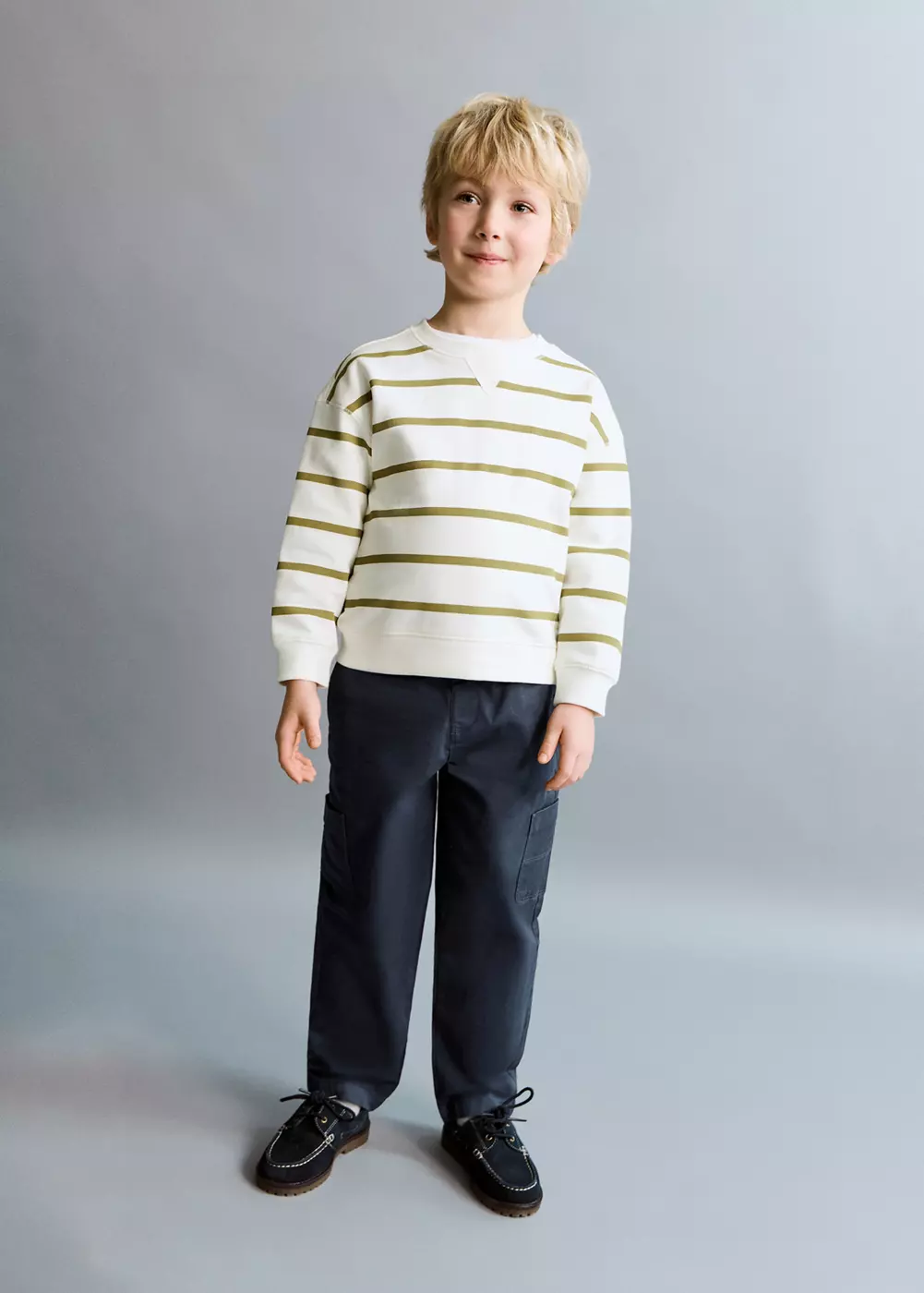 Pantalon cargo coton, MANGO BABY