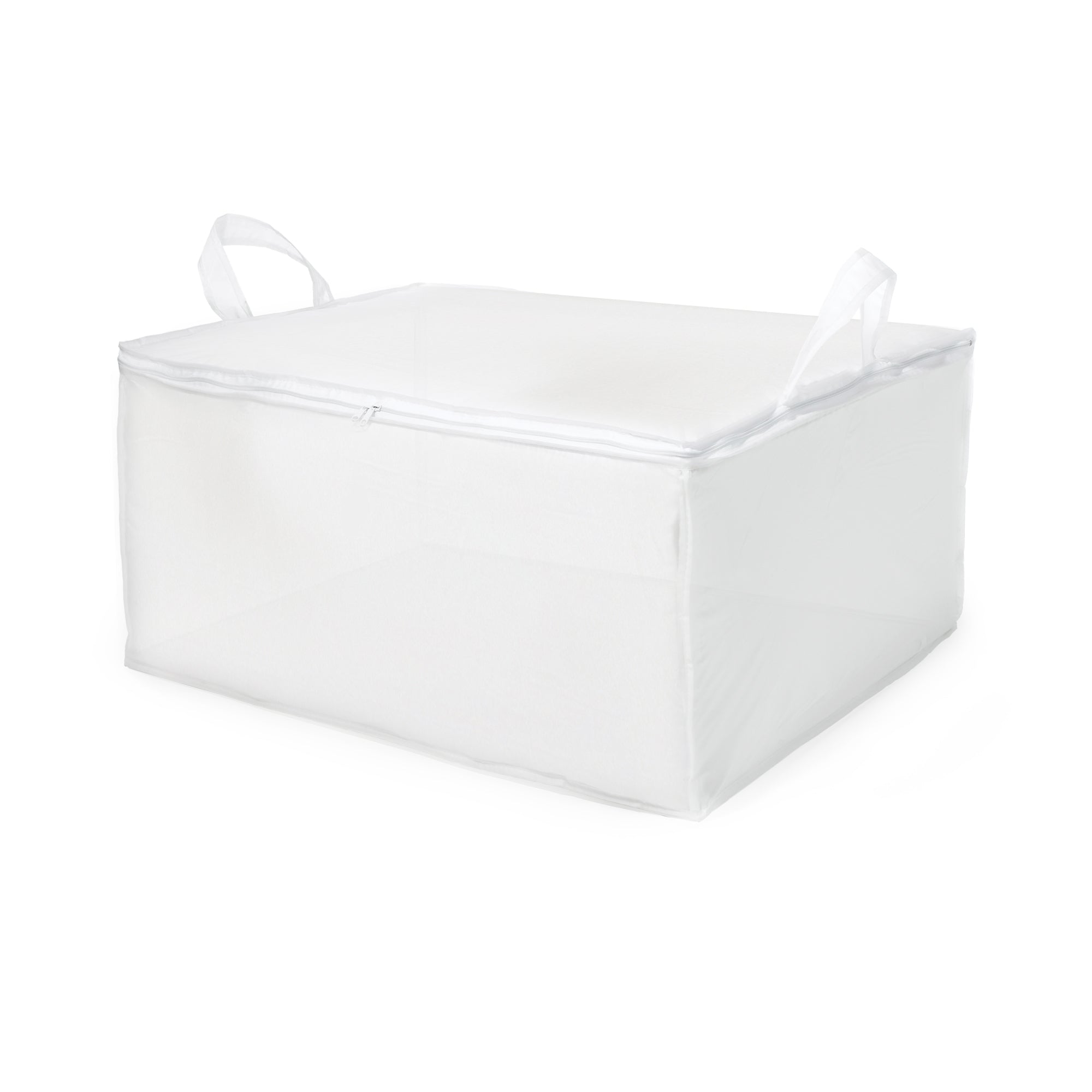 Housse de rangement pour couette Milky blanche, COMPACTOR