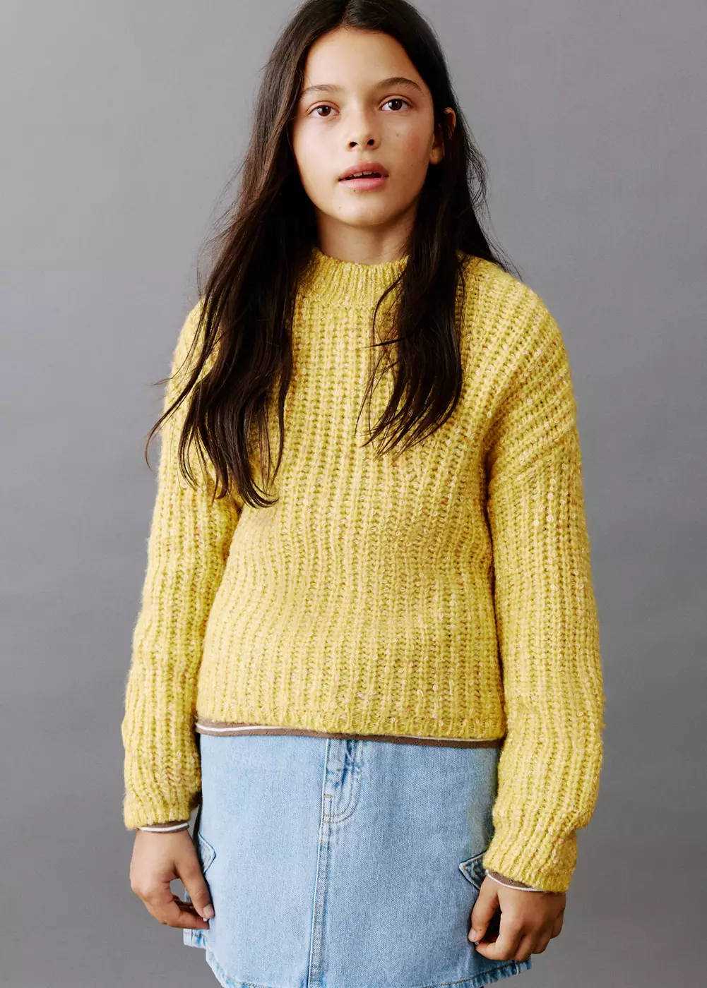 Pull côtelé jaspé, MANGO KIDS