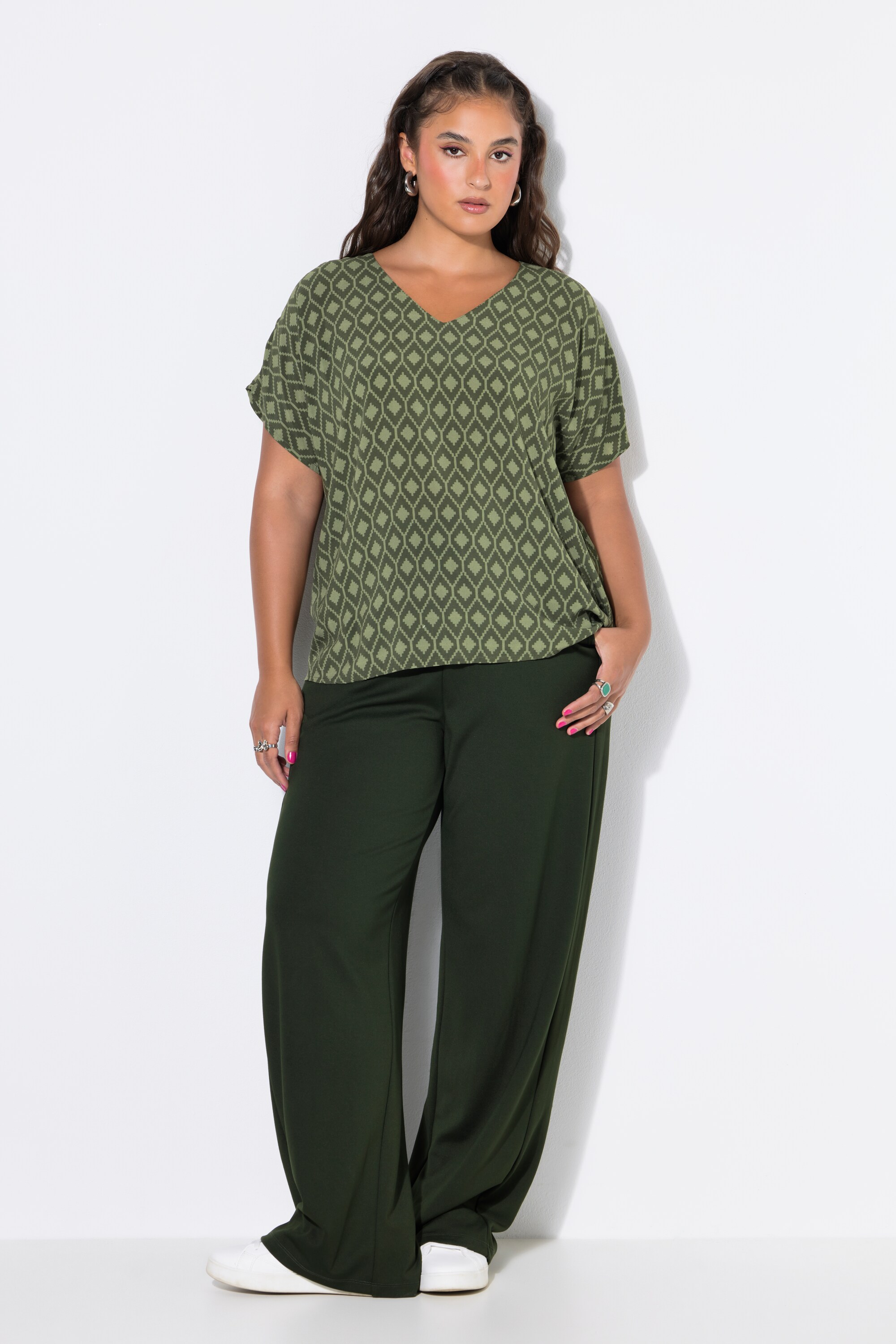 Blouse oversize, motif losanges, STUDIO UNTOLD