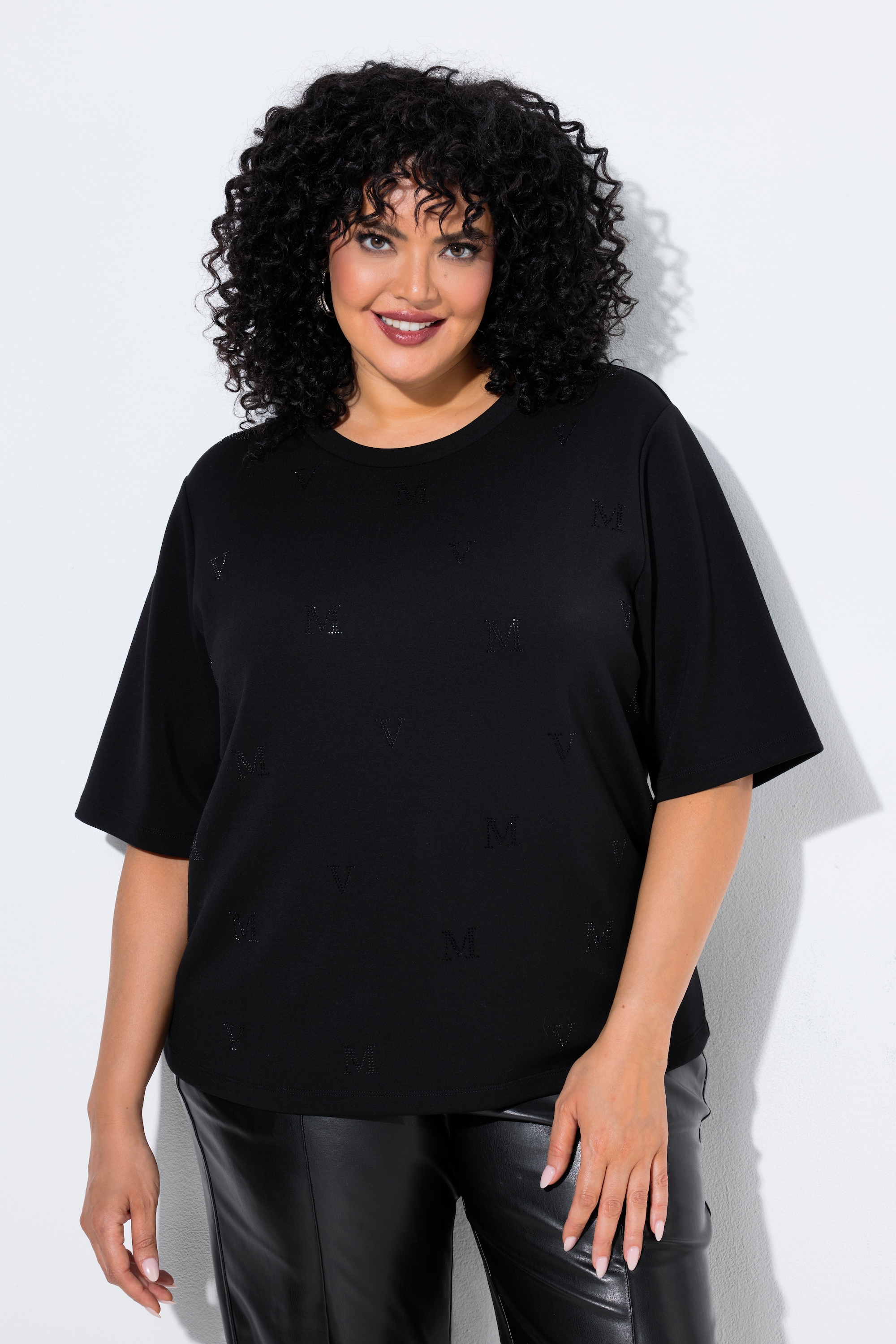 T-shirt oversize, motif lettres, ULLA POPKEN