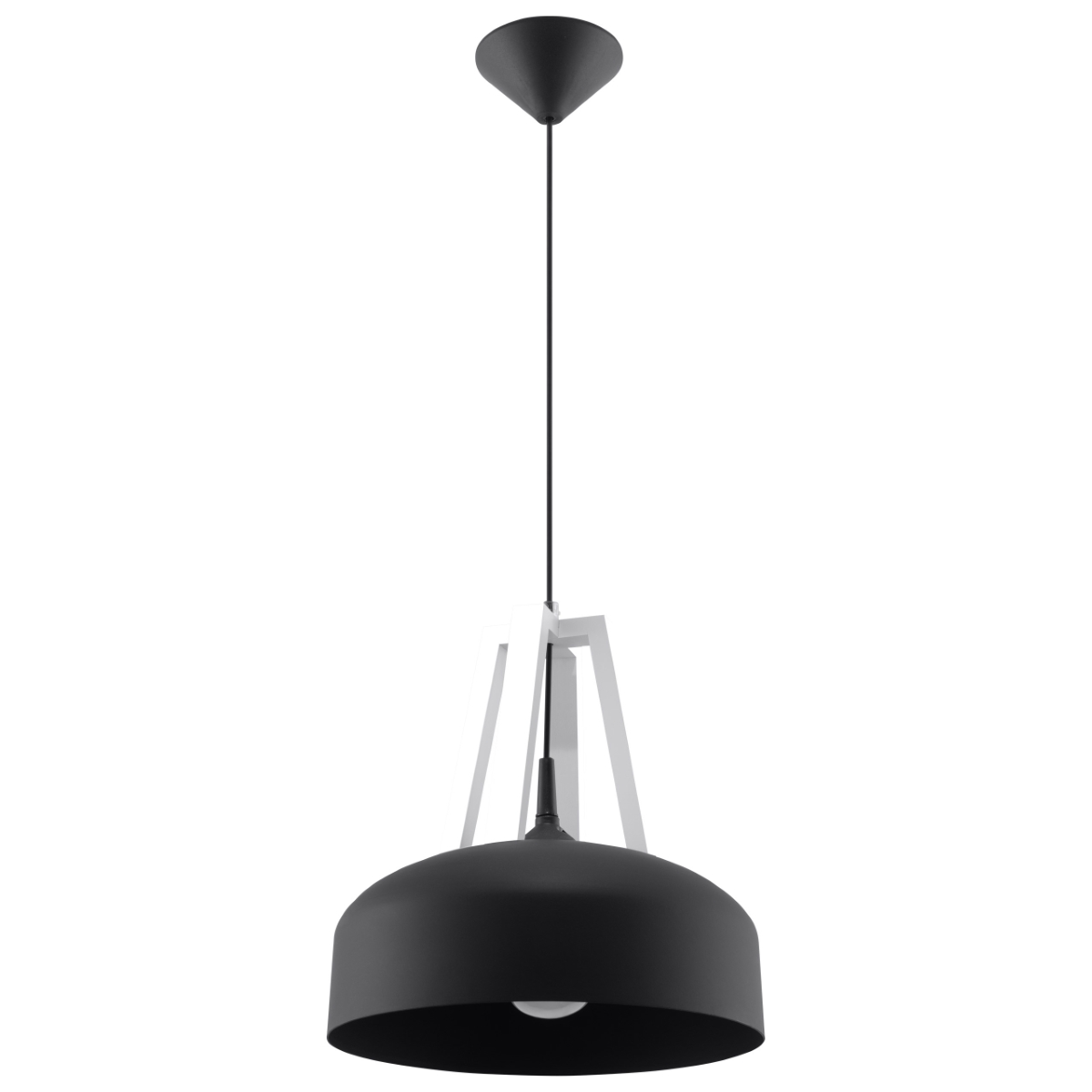 Suspension Noir/Blanc E27 1 Casco, EDEN