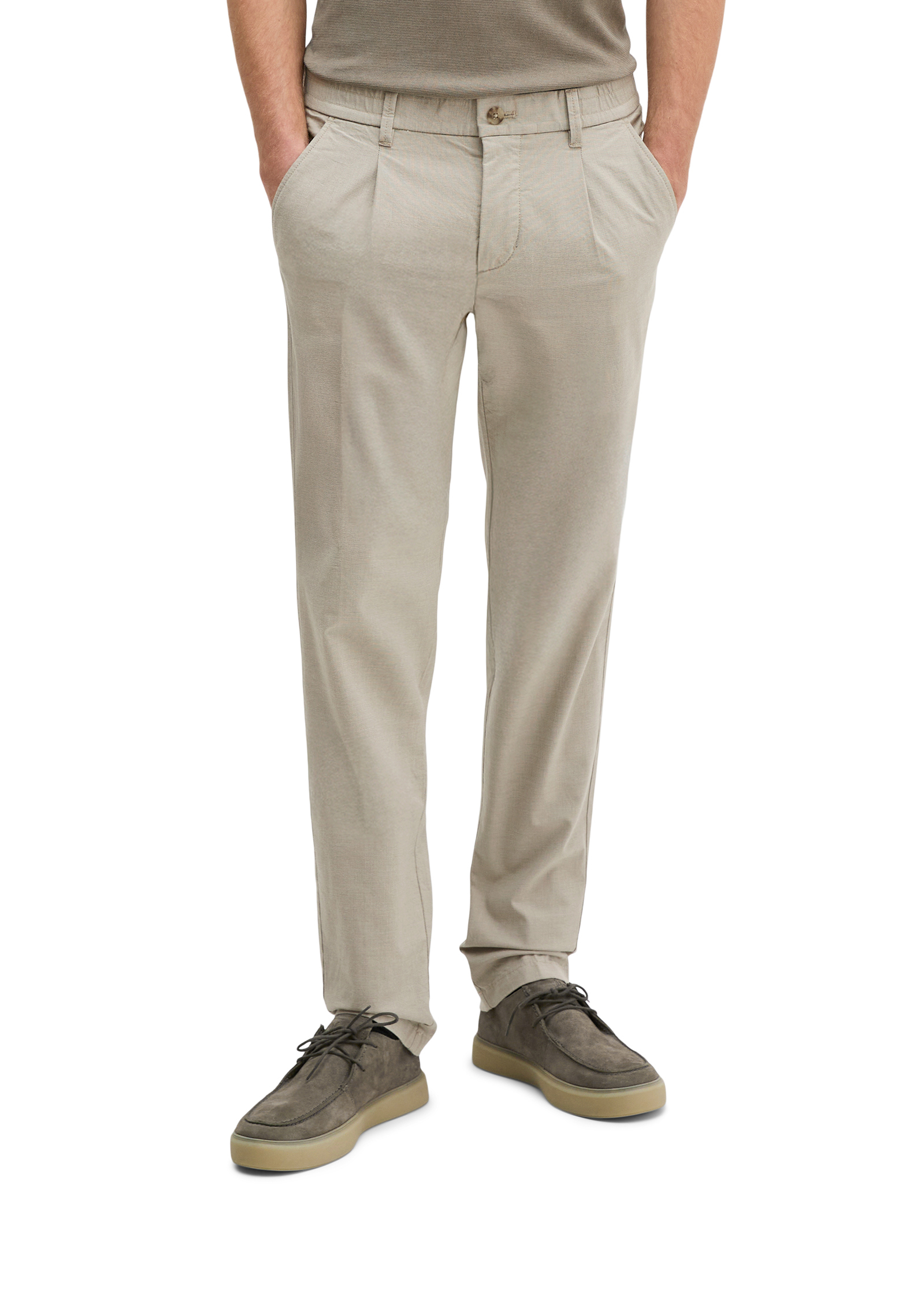 Chino modèle Stig Jogger pleats shaped avec détails de plis, MARC O'POLO