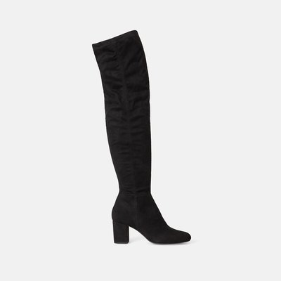 Venissia Over-The-Knee Boots in Faux Suede MINELLI