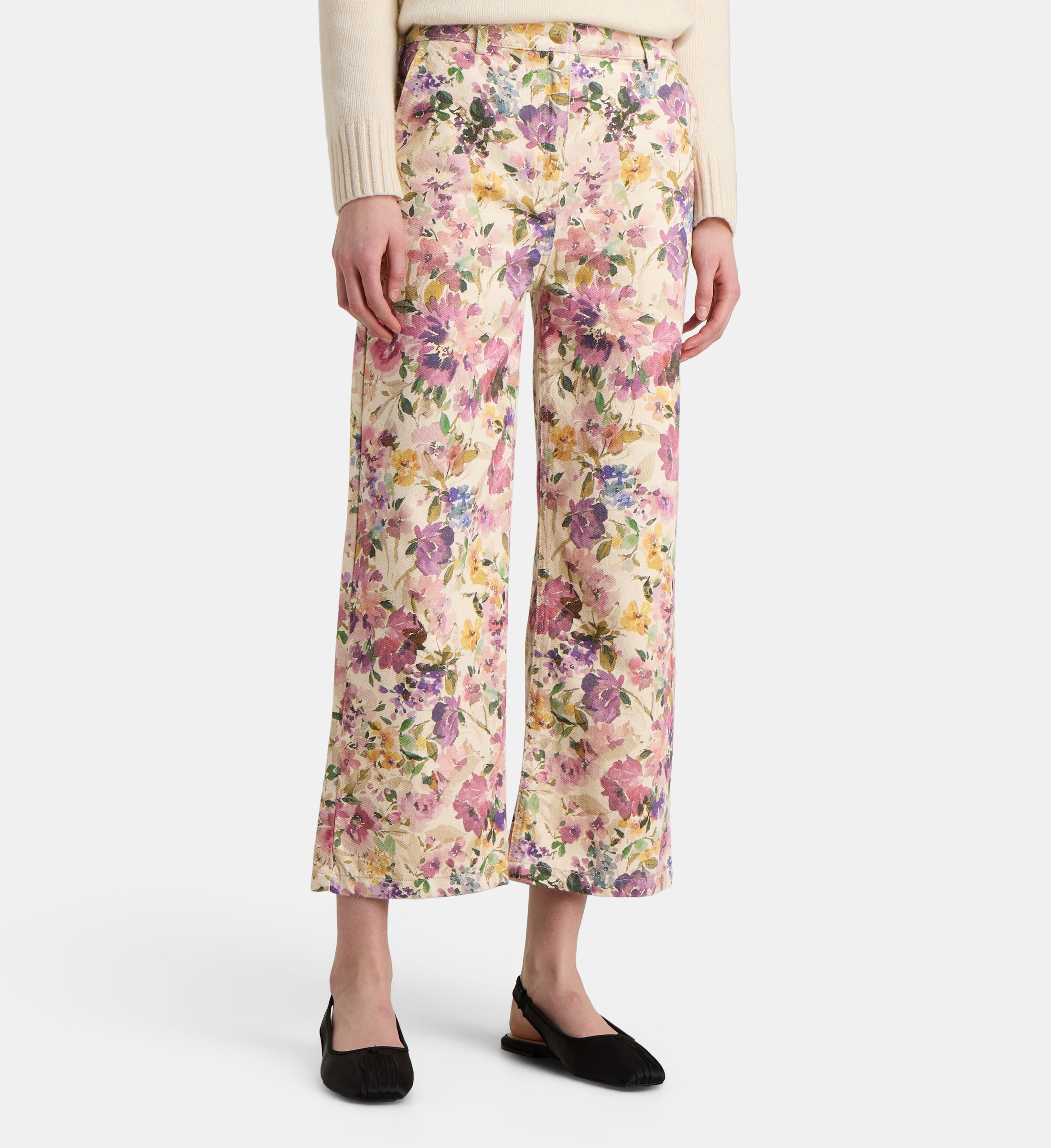 Jean droit blake new giv fleuri coton, GALERIES LAFAYETTE