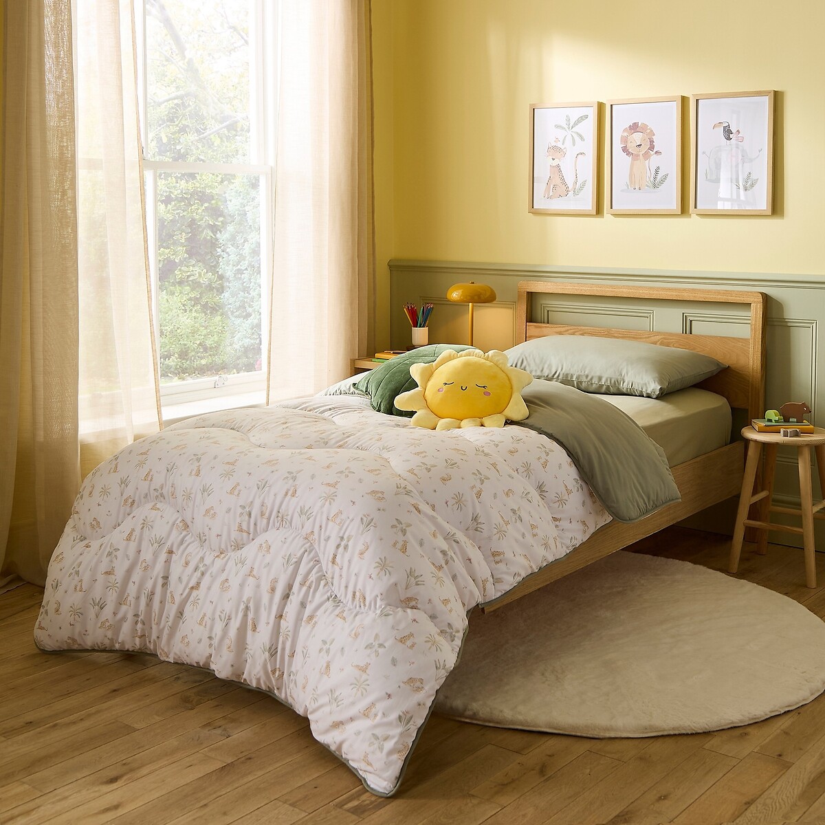 4.5 Tog Coverless Duvet Set Leopard, NIGHT LARK