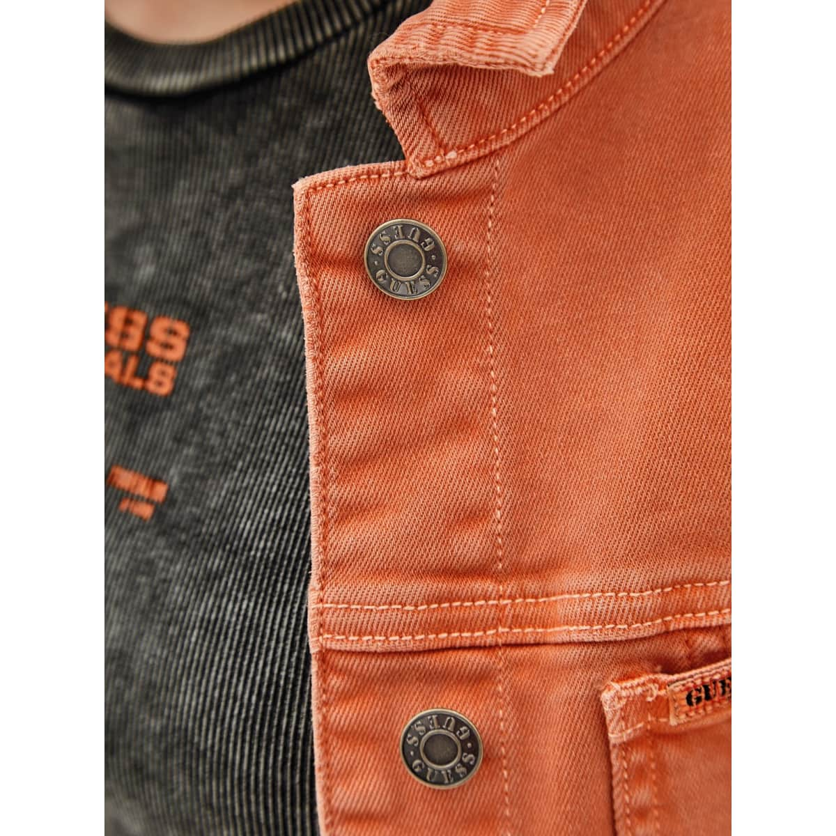 Veste en jean online femme orange