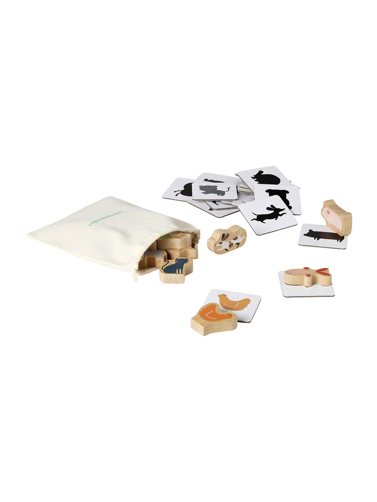 Jeux d'association des animaux en bois FSC®, VERTBAUDET