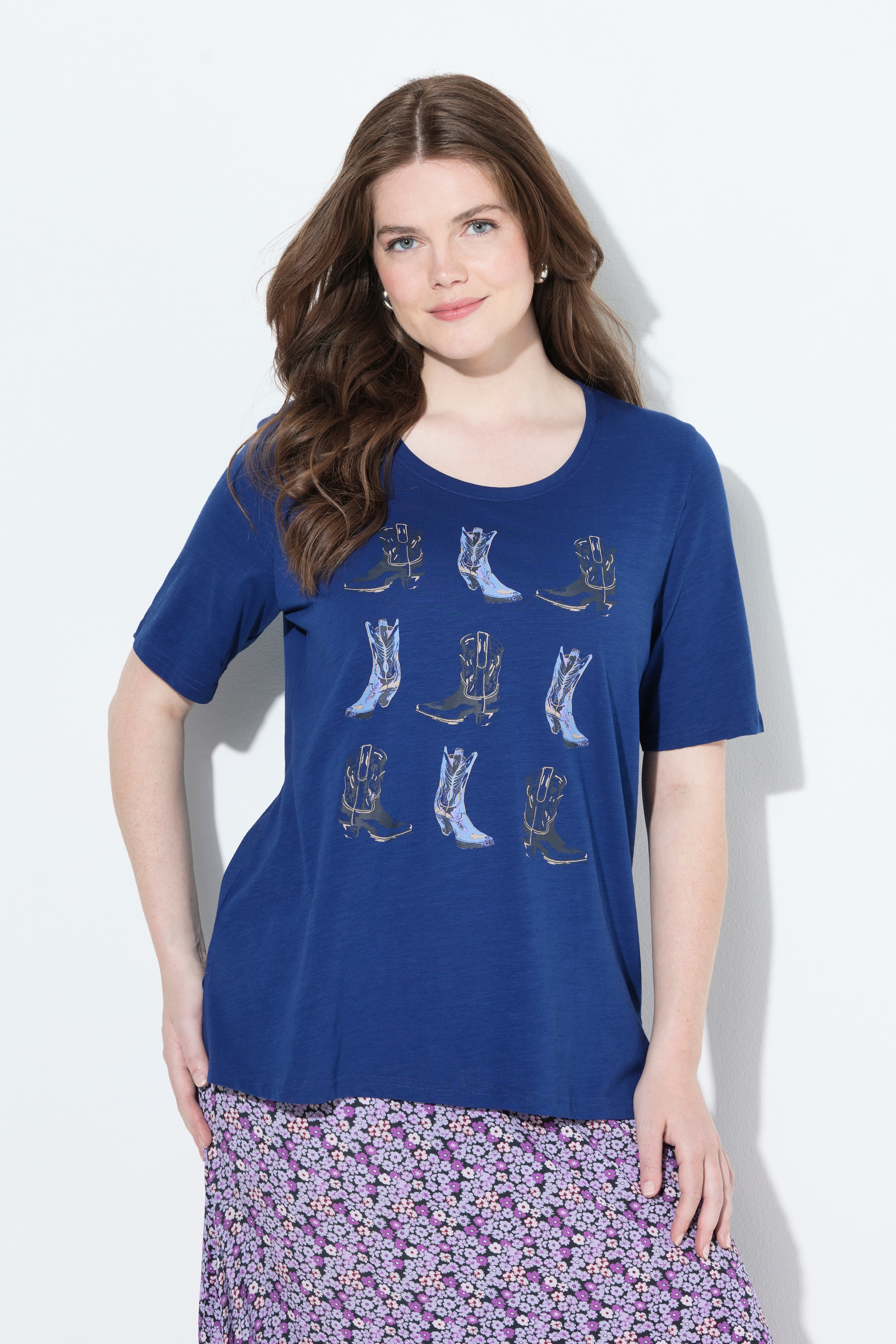 T-shirt motif bottes de cowboy, ULLA POPKEN