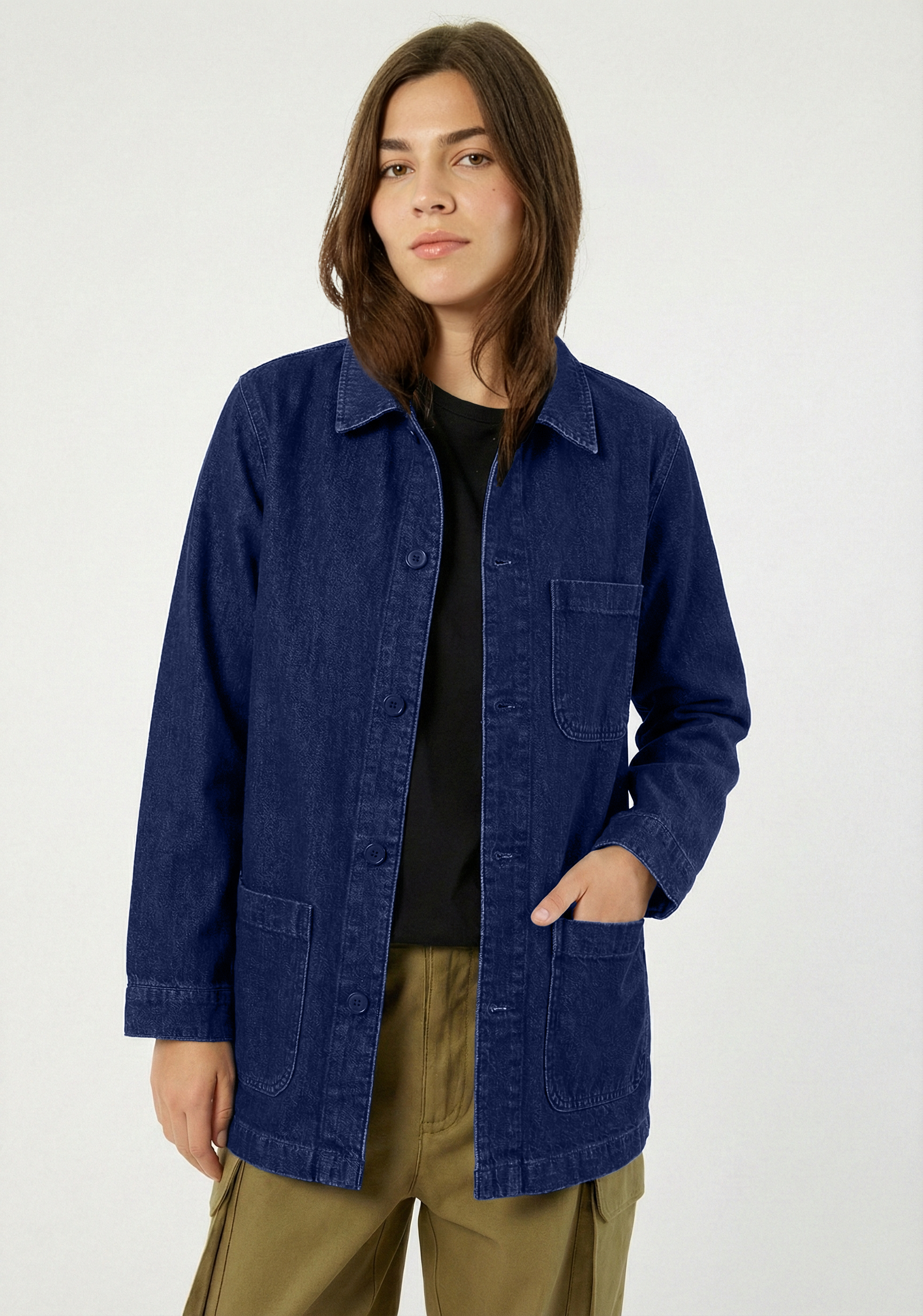 Veste worker denim BARBÈS, RIVEDROITE