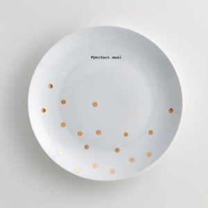 Lot 4 assiettes plates porcelaine, KUBLER LA REDOUTE INTERIEURS image