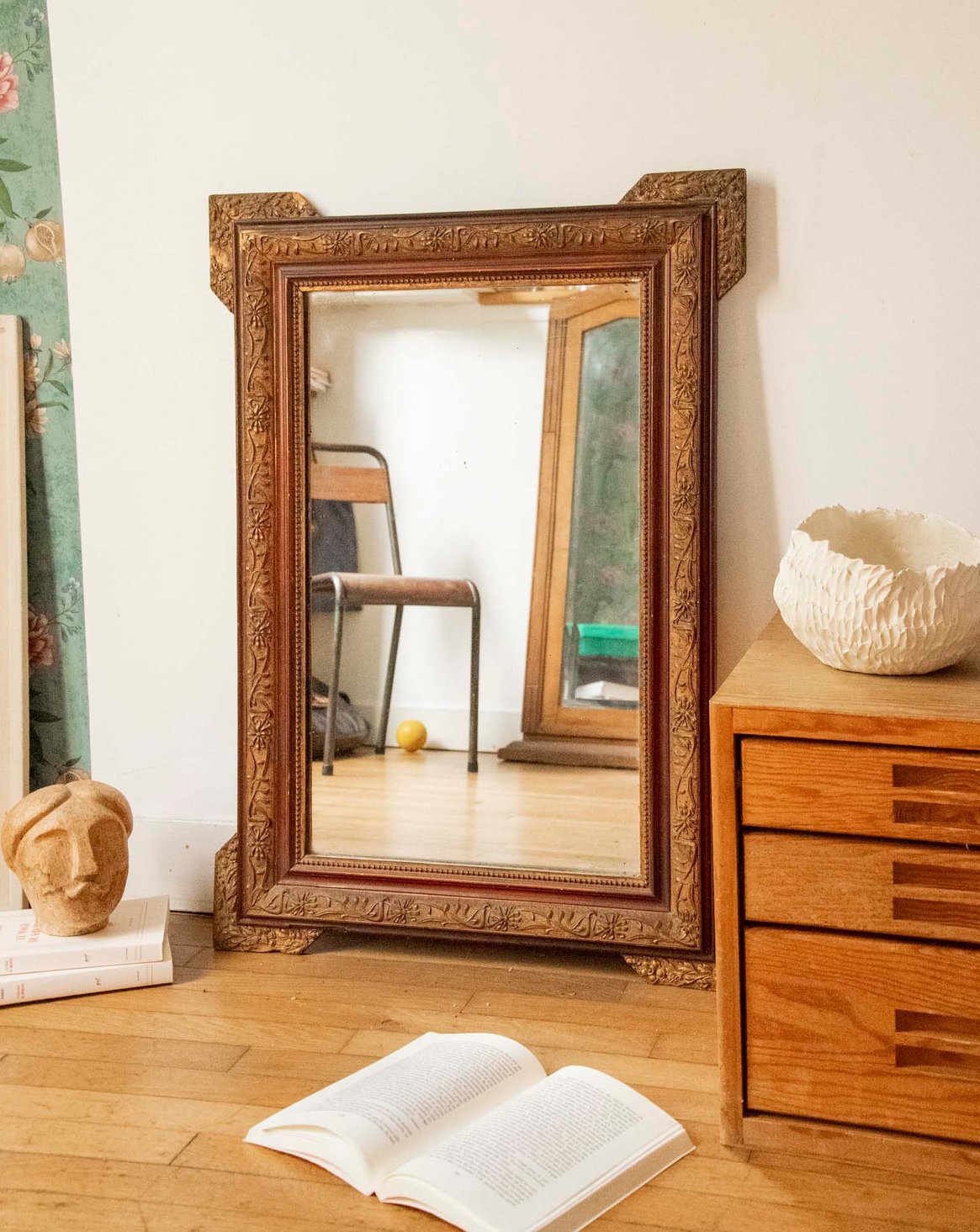 Miroir ancien au charme intemporel Georges N°1418 - Bon état, DEBONGOUT