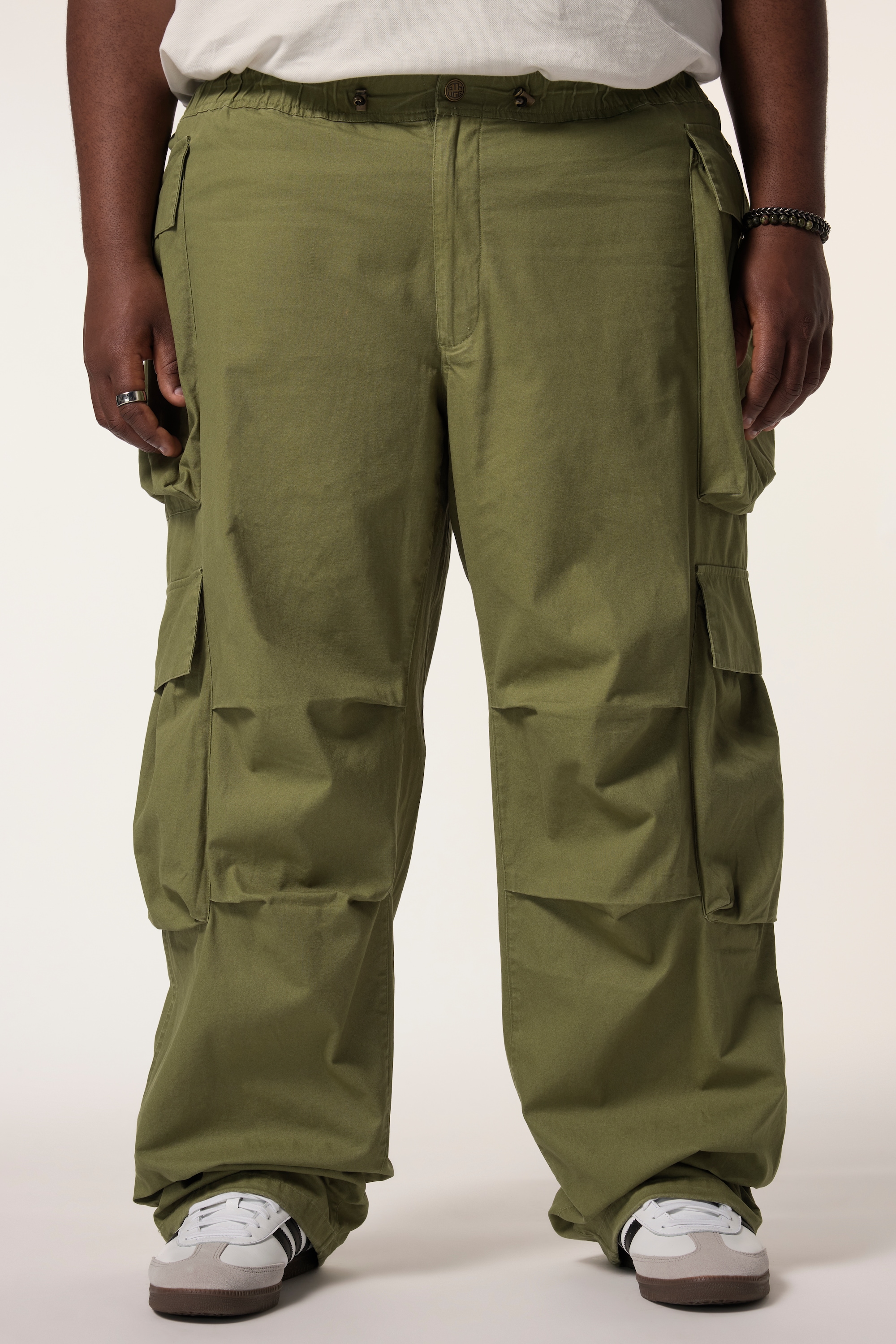 Pantalon cargo, taille élastique, STHUGE