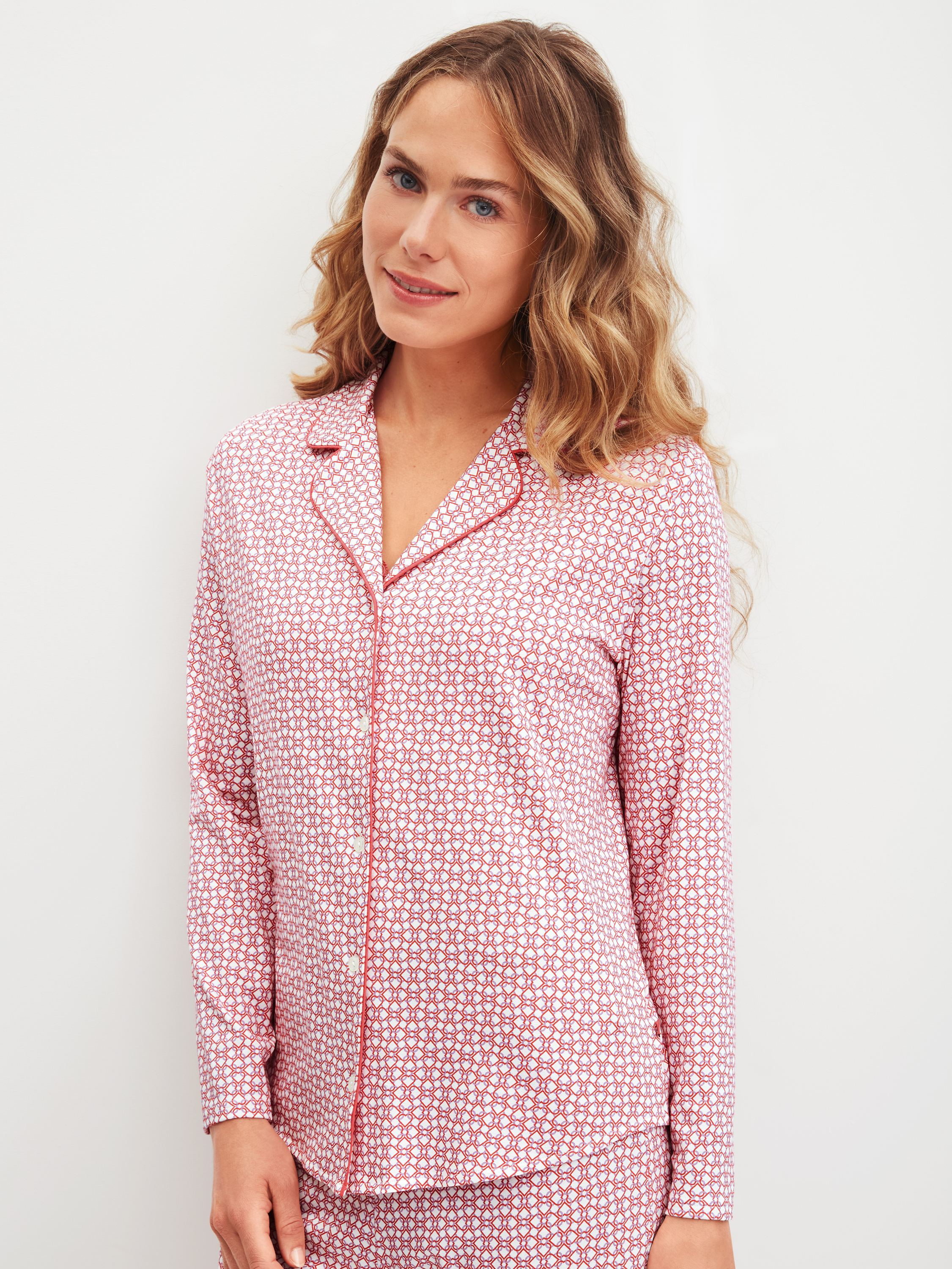 Chemise à manches longues avec boutons manches longues Coton FAVOURITES LOVE, CALIDA