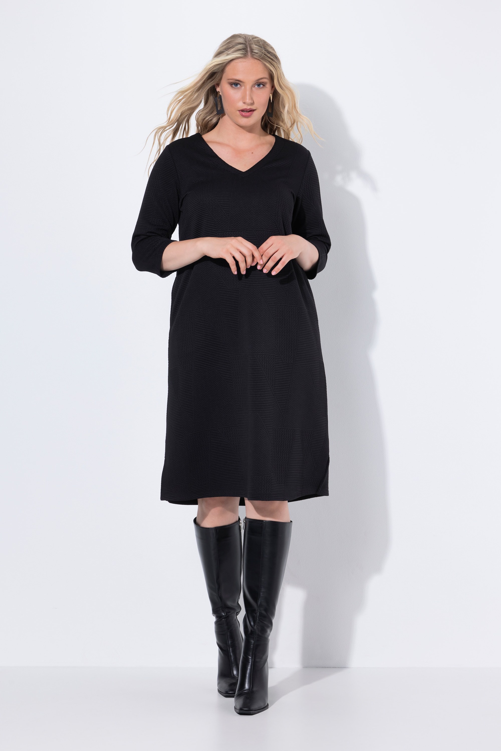 Robe midi évasée en molleton, ULLA POPKEN