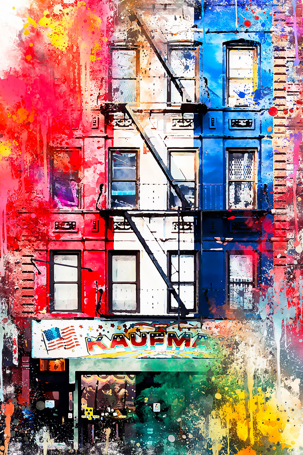 Tableau graffiti new york, HEXOA