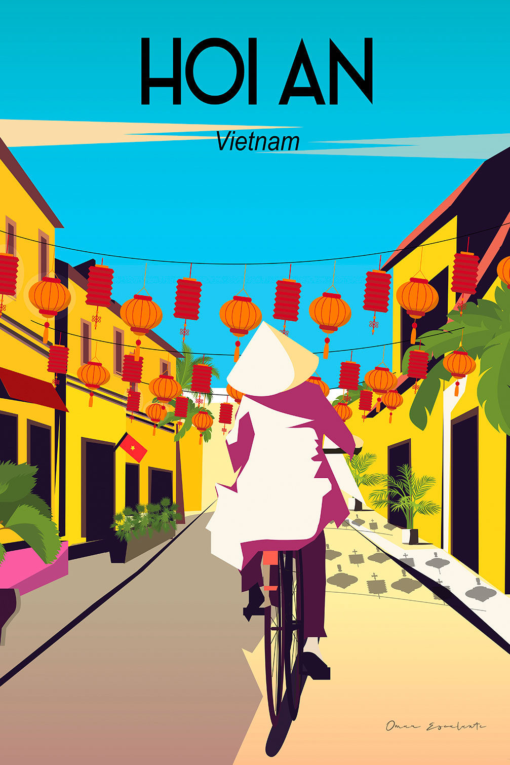 Tableau de voyage Hoi An Vietnam, HEXOA