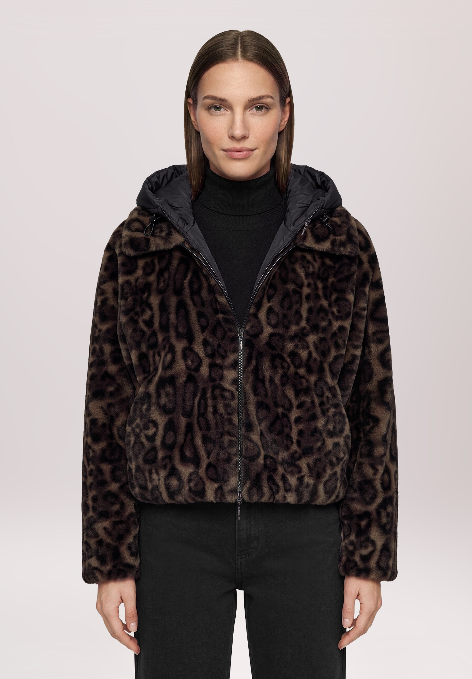 Veste en peluche avec partie veste sans manches amovible, AMBER & JUNE