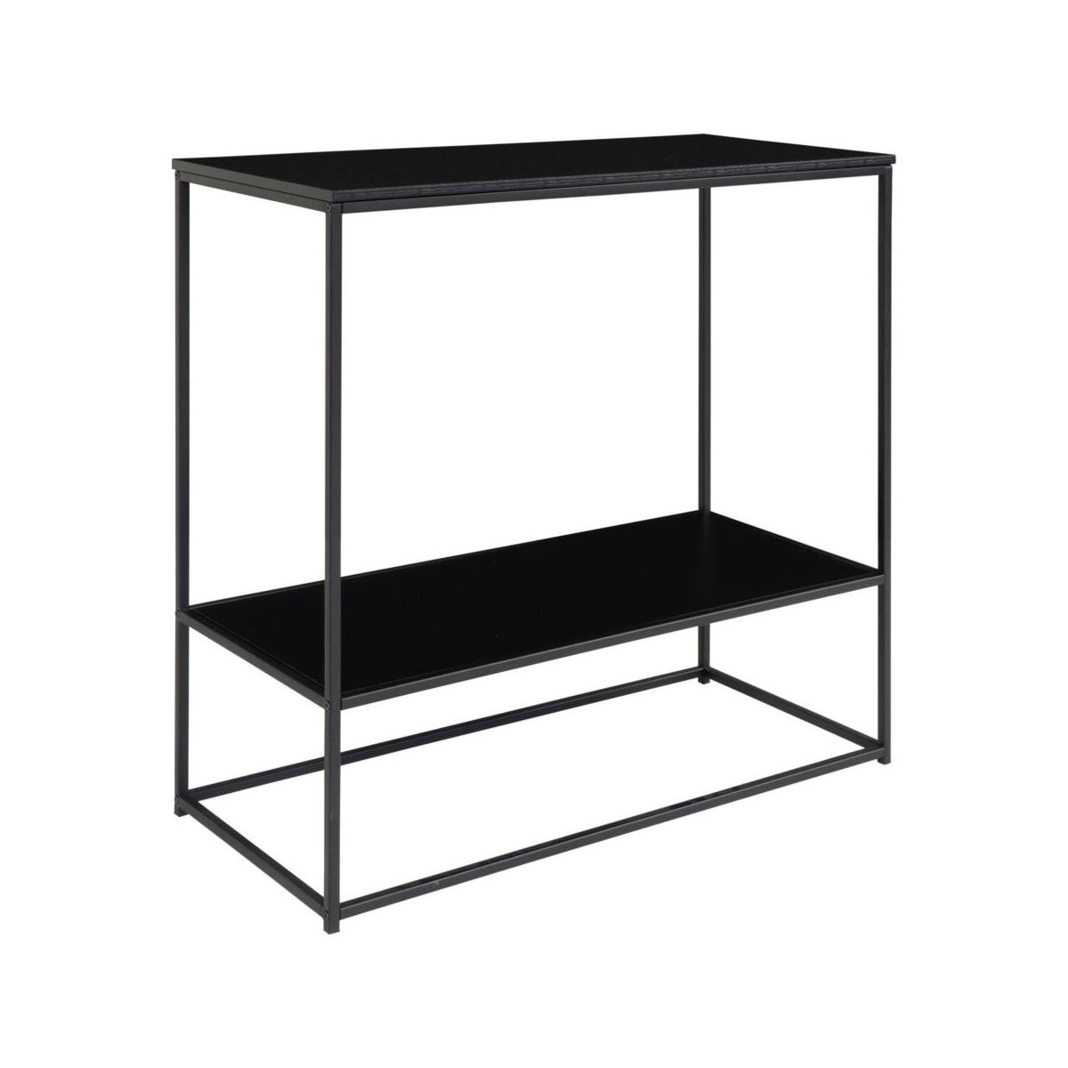 console minimaliste en bois et metal 80x80cm givaude